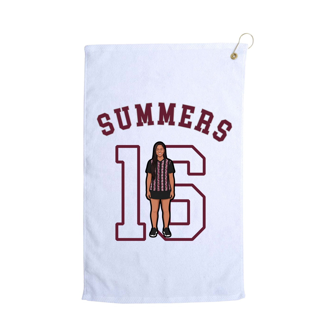 Golf Towel — Shirsey Arch in White