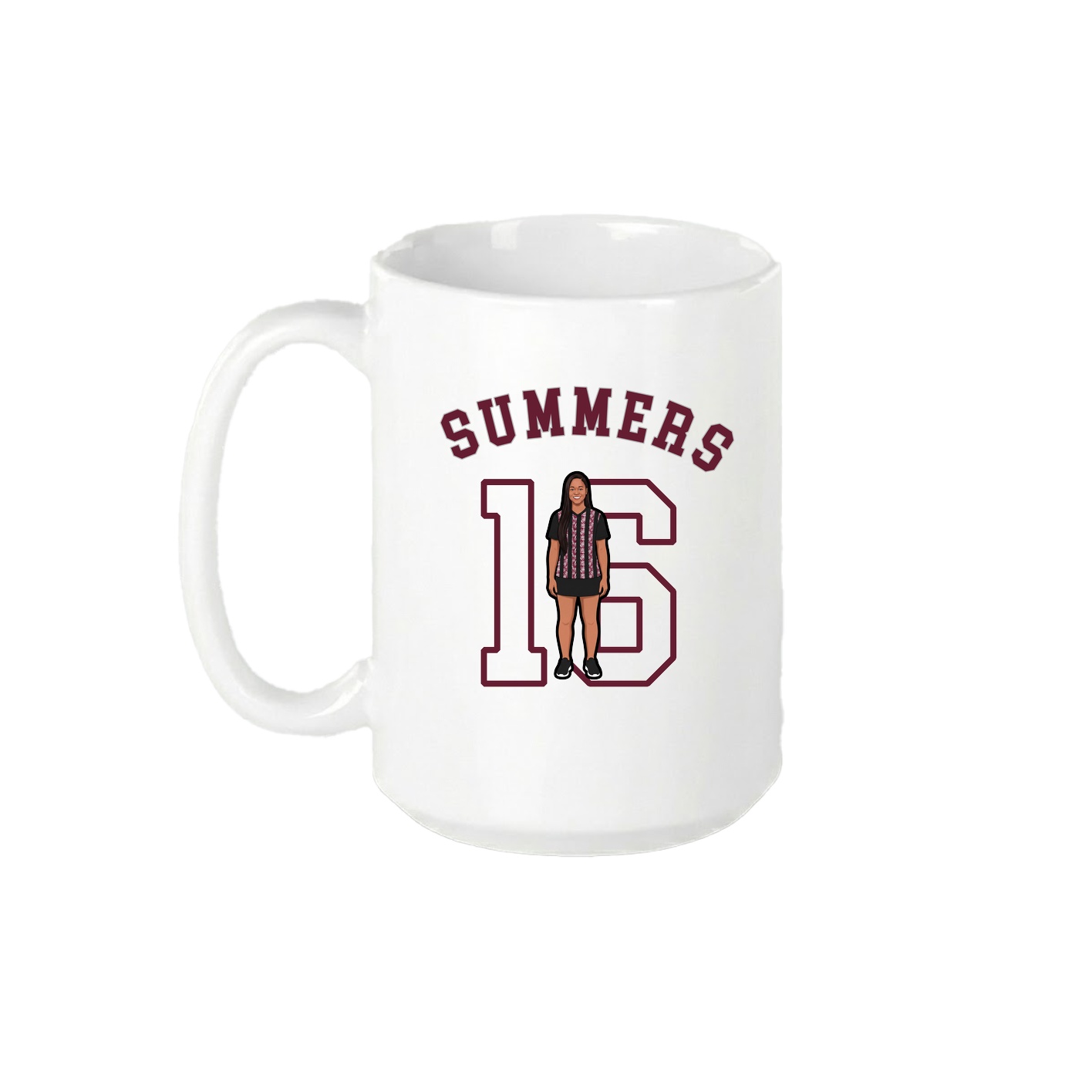 15oz Coffee Mug — Shirsey Arch in White
