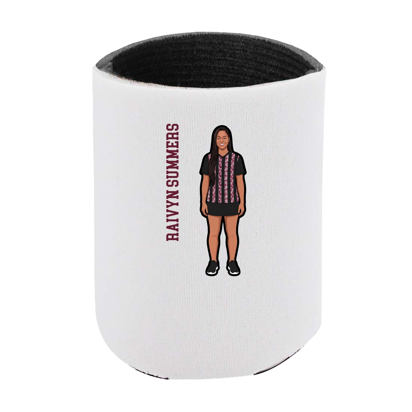 Can Holder — Name Vertical in White