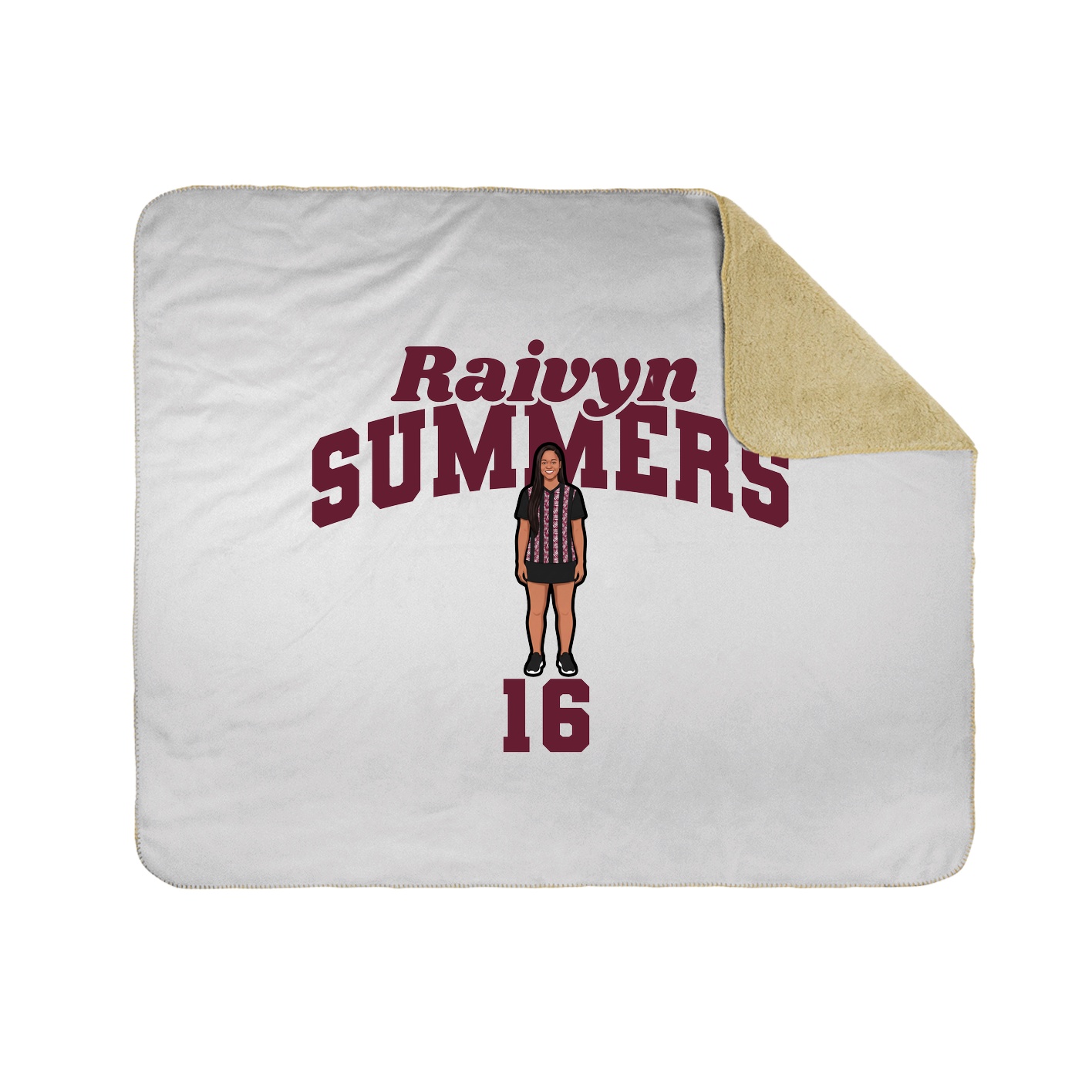 Throw Blanket — Signature Arch in White