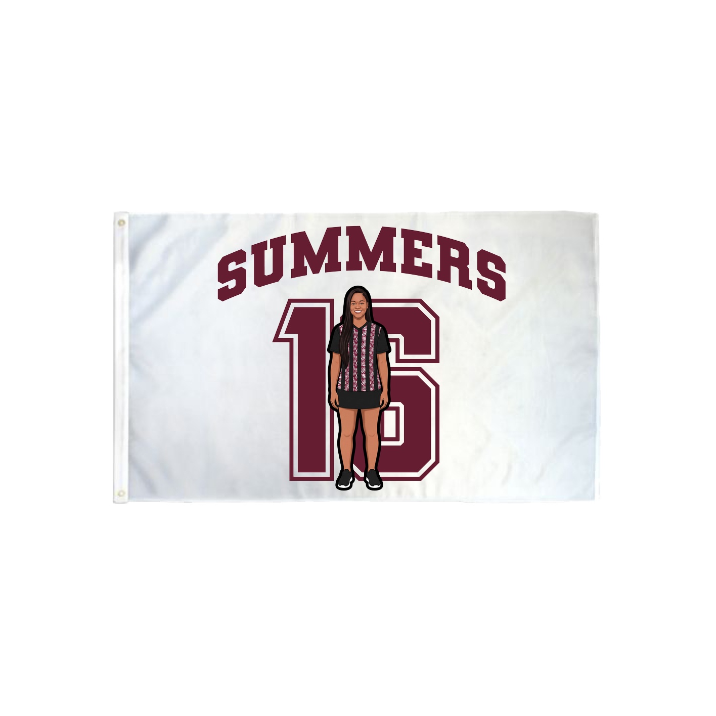 3x5 Flag — Number in Classic