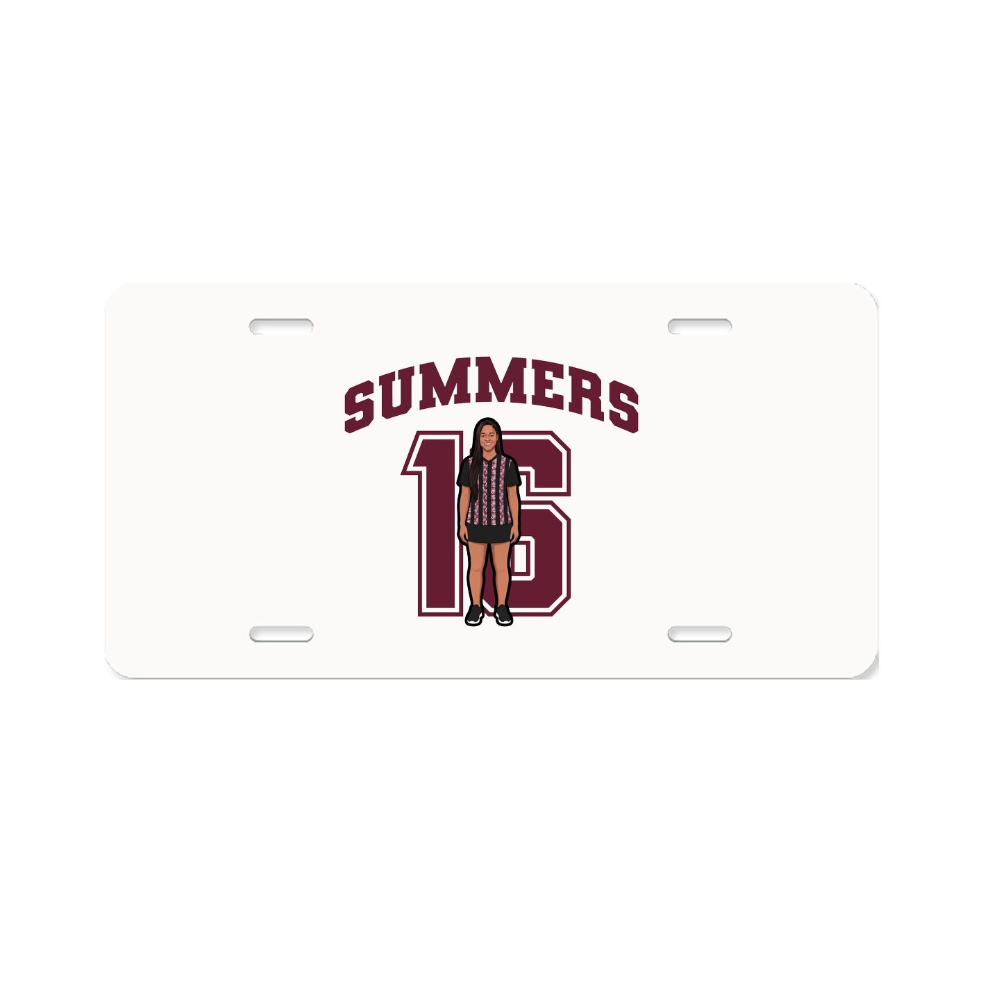 License Plate — Number in Classic