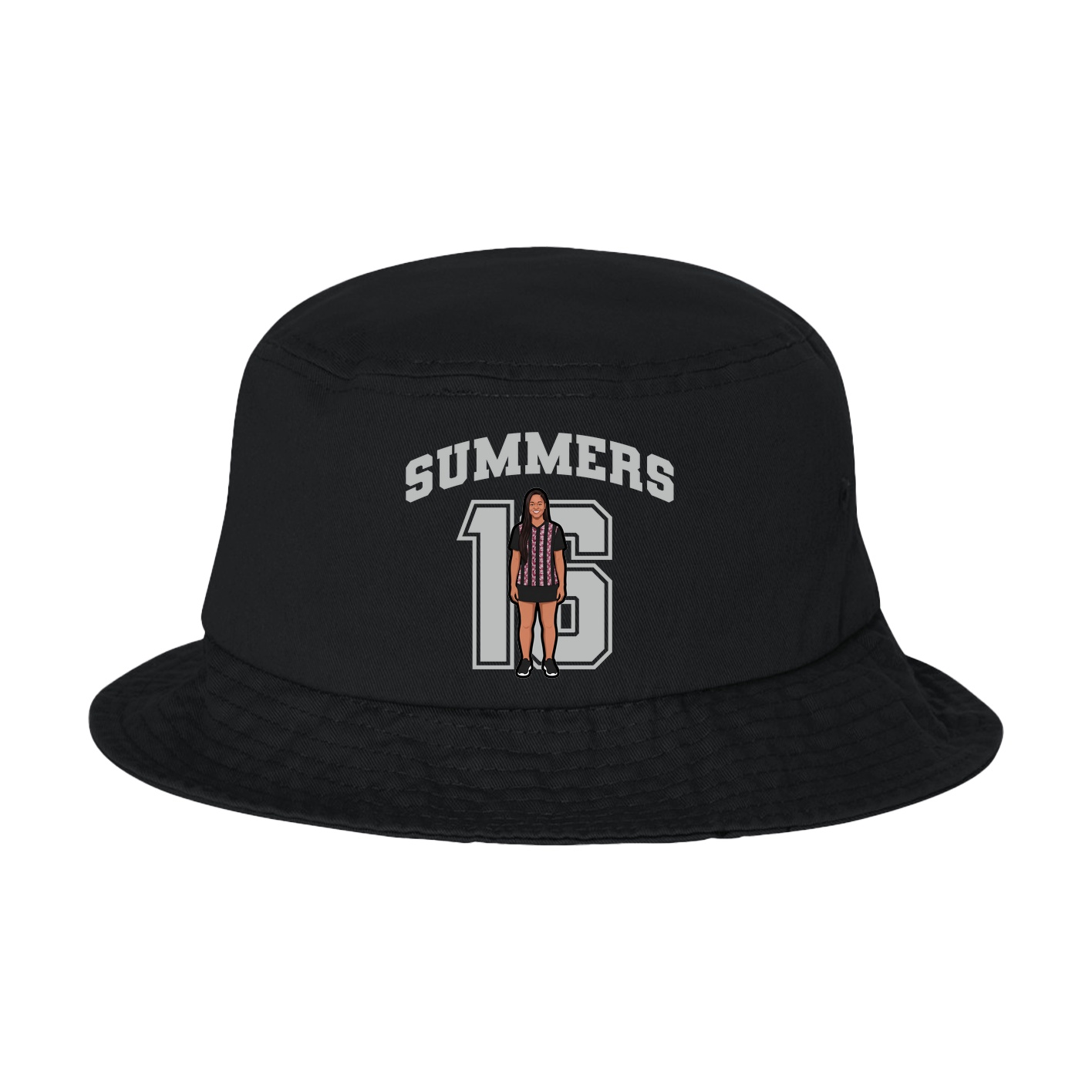 Bucket Cap — Number in Black
