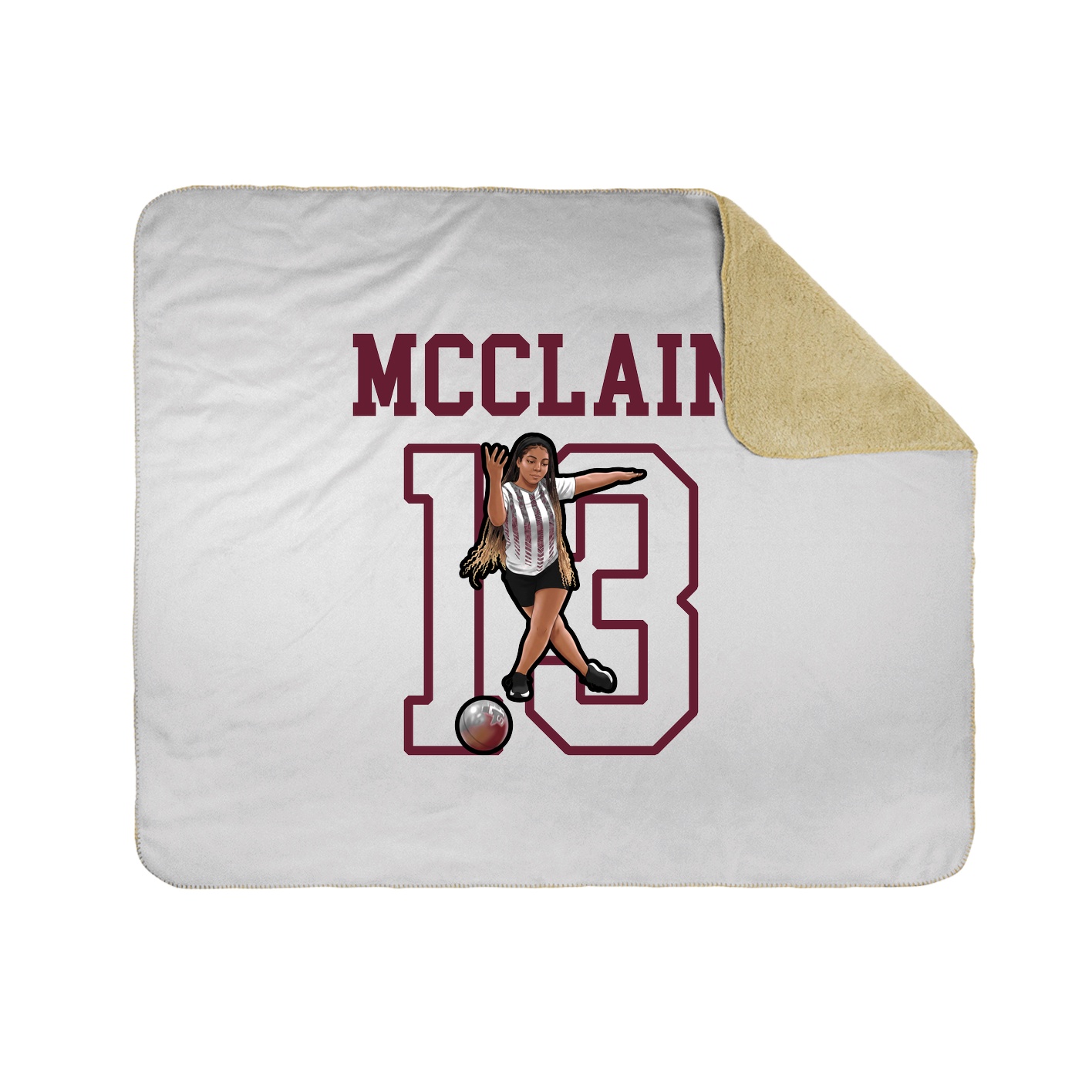 Throw Blanket — Shirsey in White