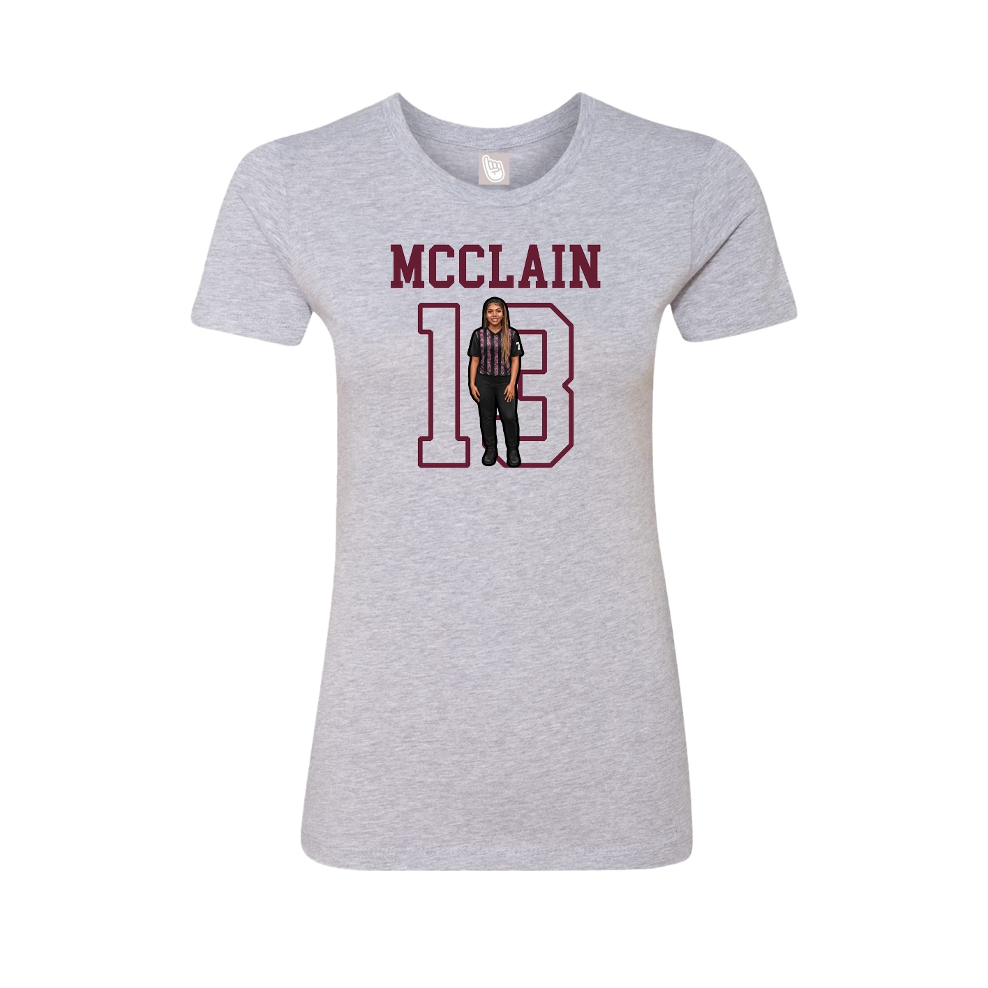 Fitted Women's Tee — Shirsey in Grey