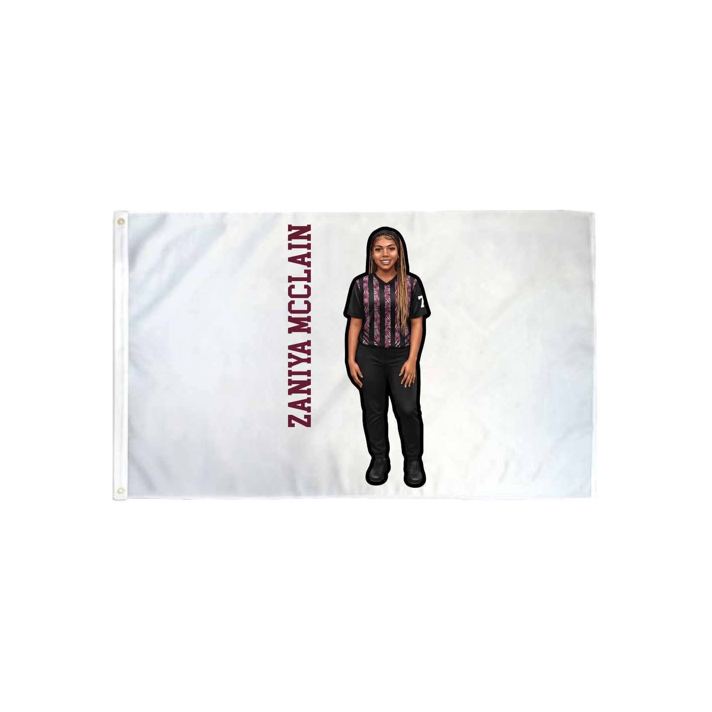 3x5 Flag — Name Vertical in Classic