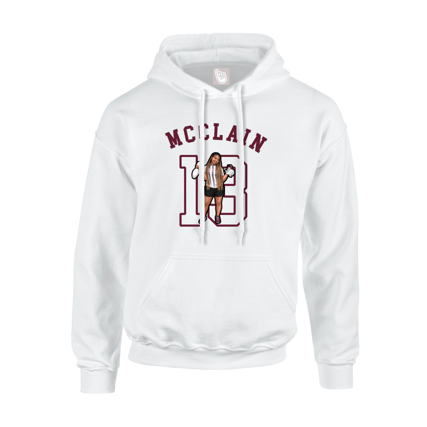 Hoodie — Shirsey Arch in White