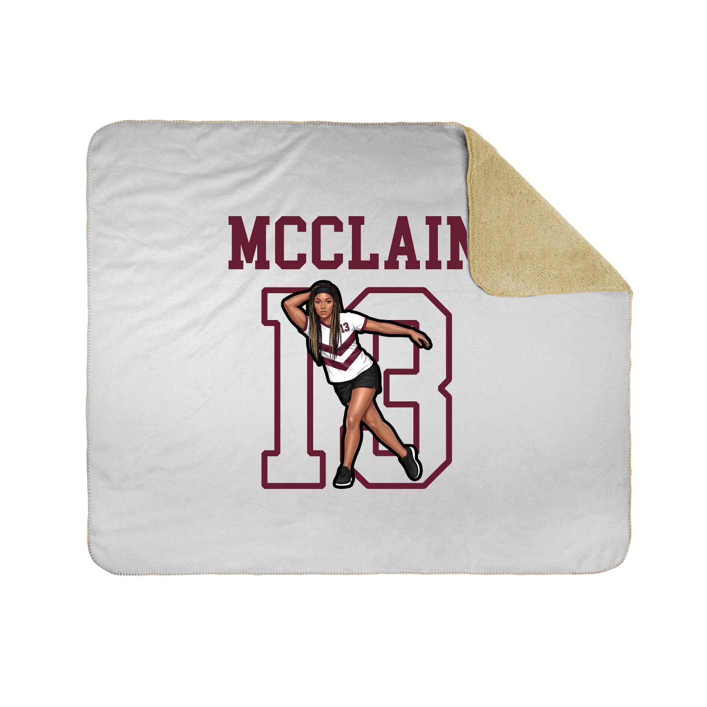 Throw Blanket — Shirsey in White