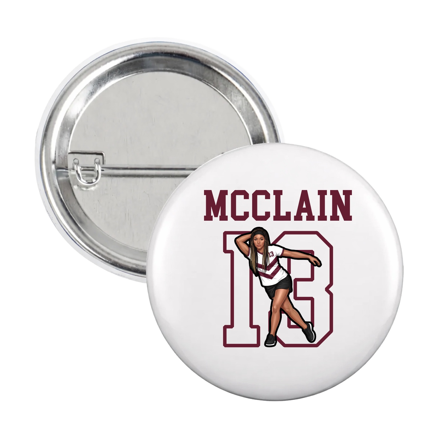 Game Day Button — Shirsey in White