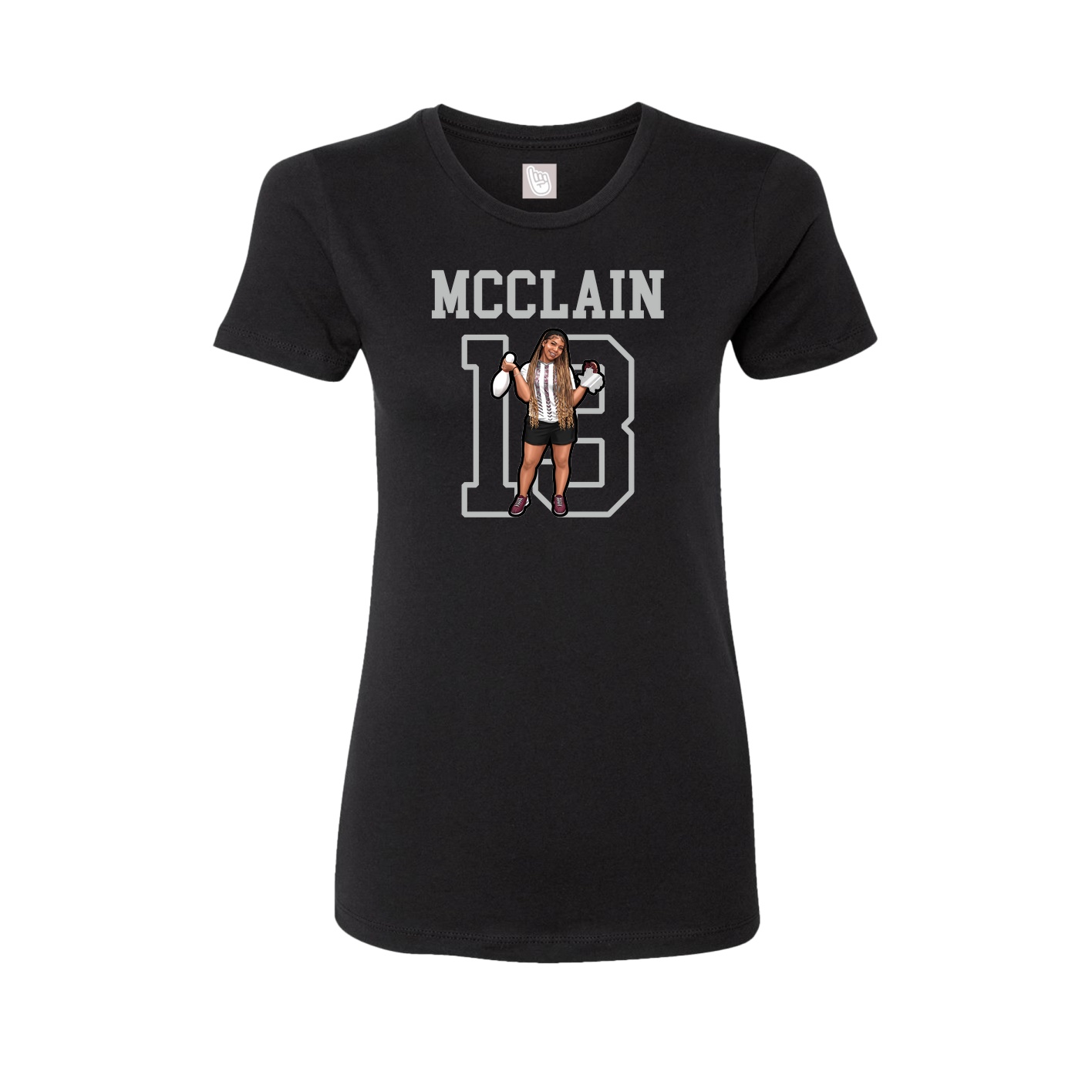 Fitted Women's Tee — Shirsey in Black