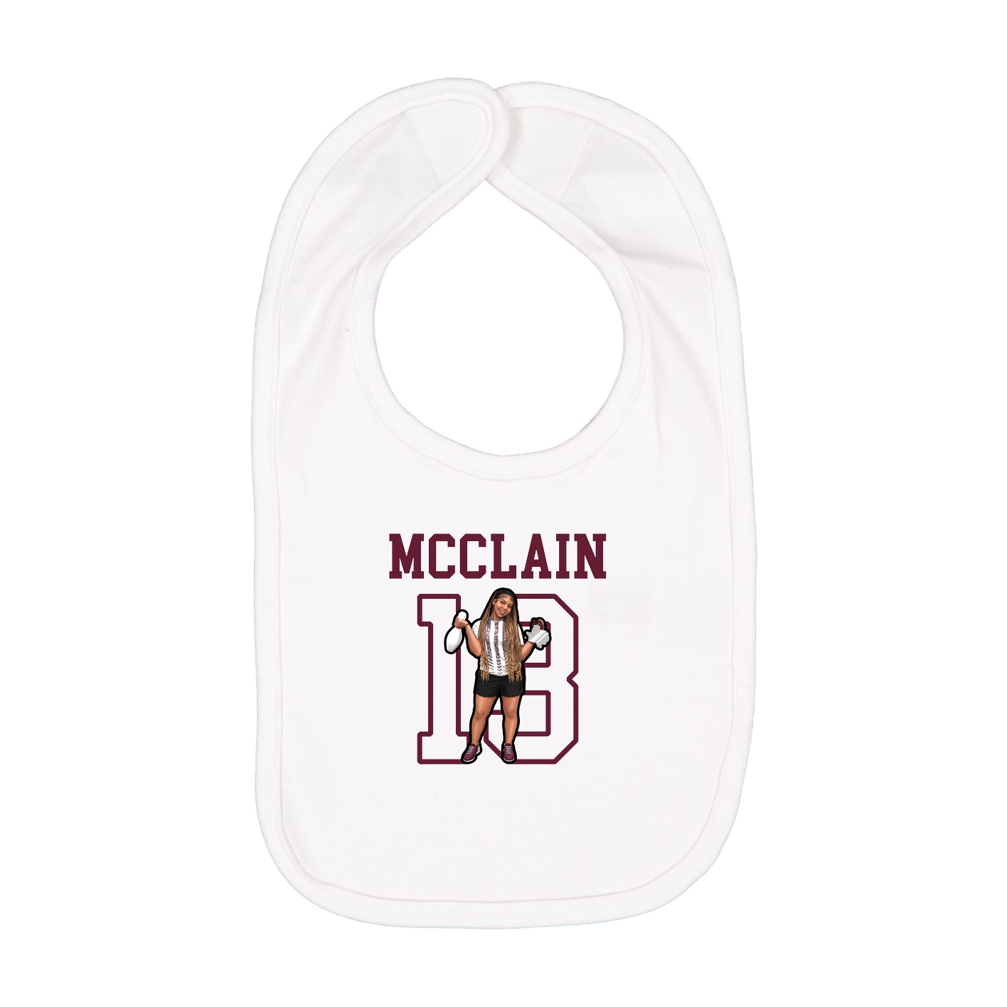 Infant Bib — Shirsey in White