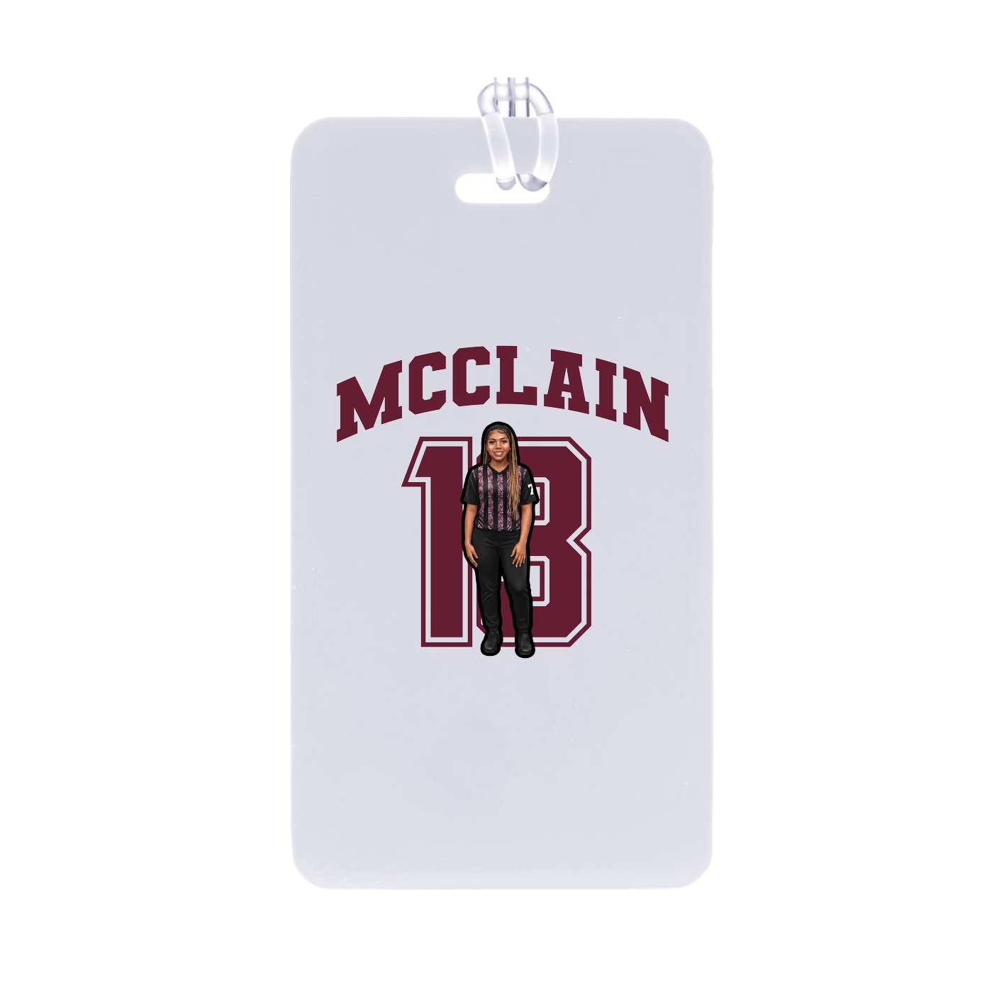 Bag Tag — Number in Classic