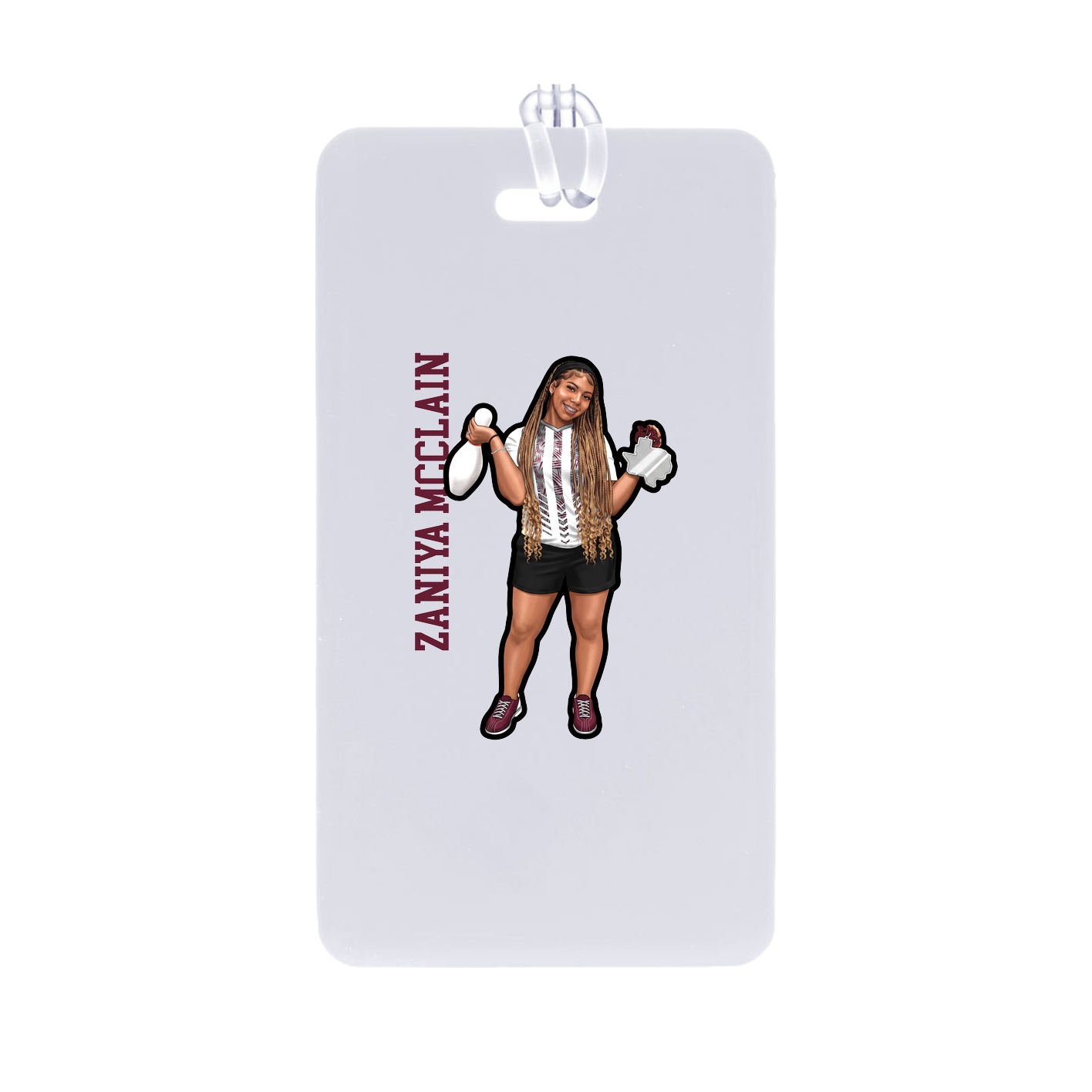 Bag Tag — Name Vertical in Classic