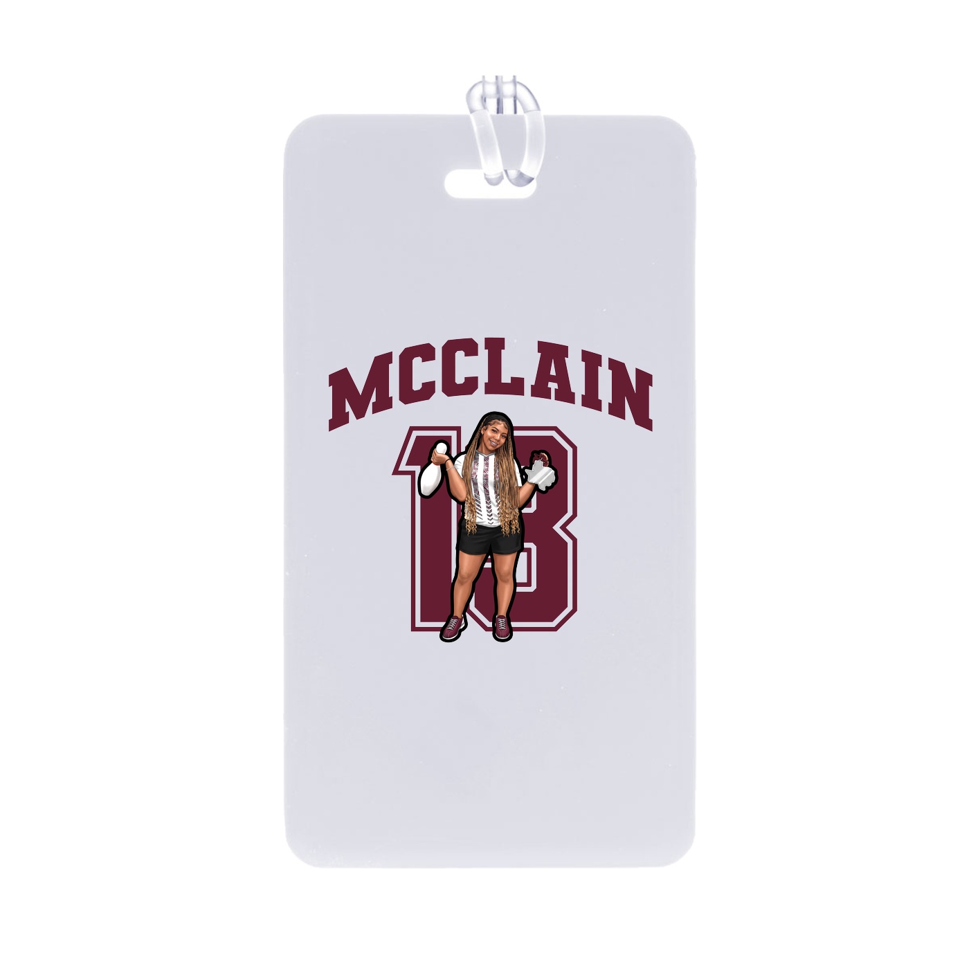Bag Tag — Number in Classic