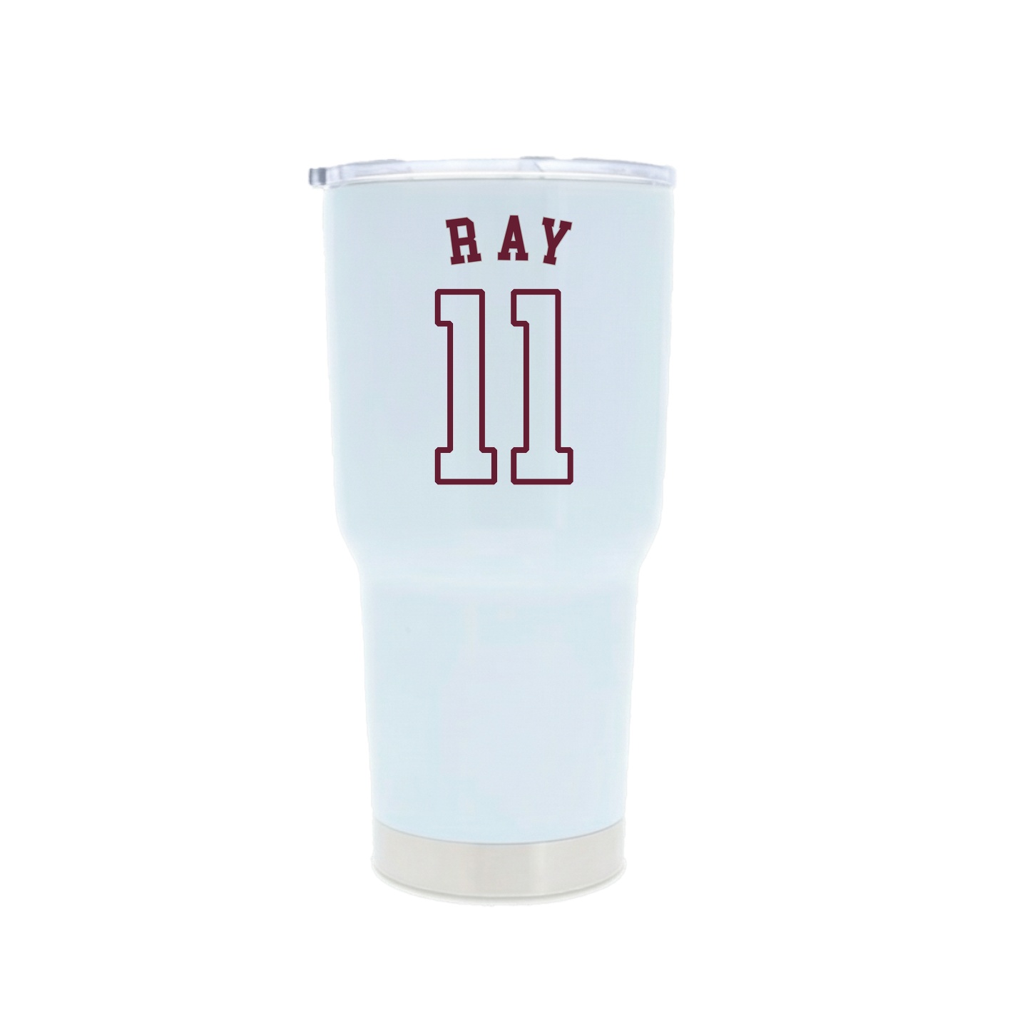 30oz Stainless Steel Tumbler — Shirsey Arch in White