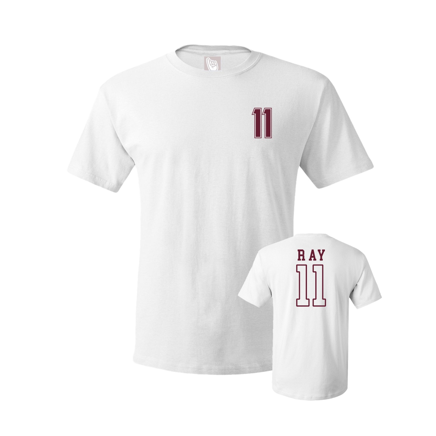 Youth Tee — Chest Back in White