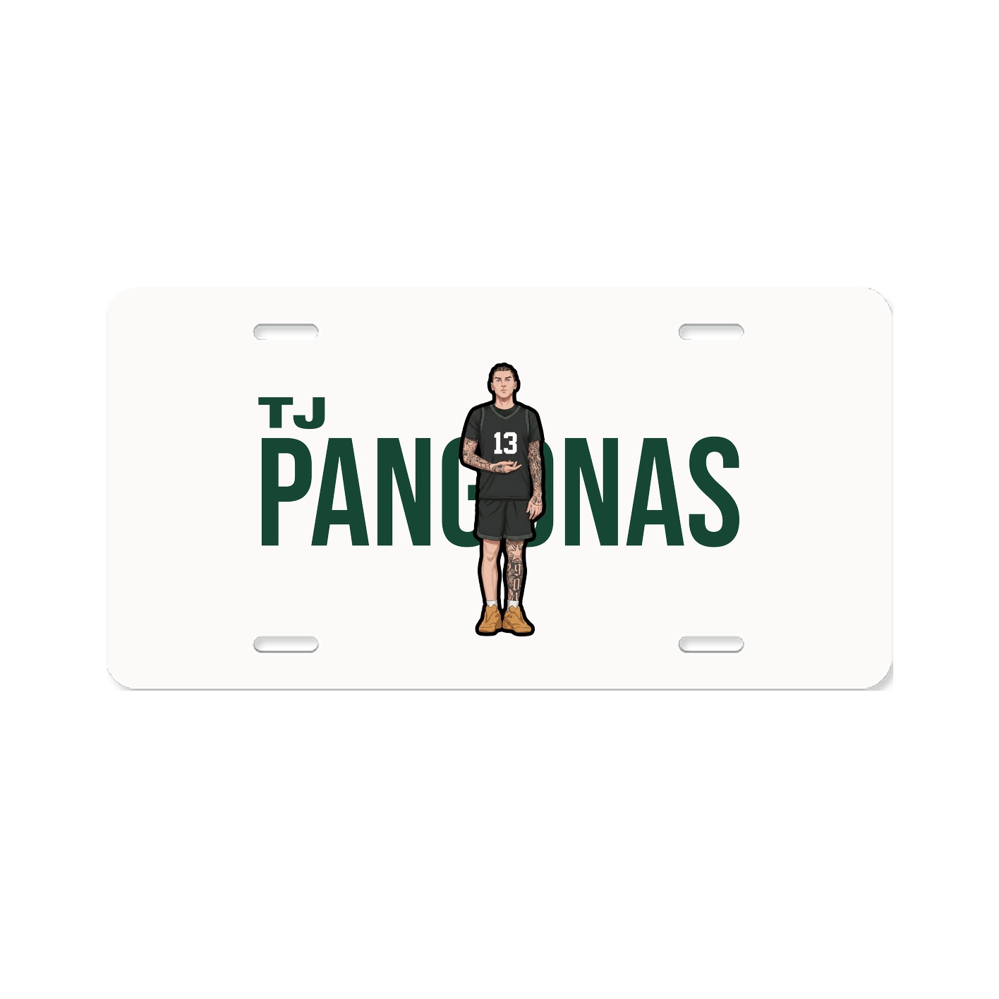 License Plate — Player Name in Classic