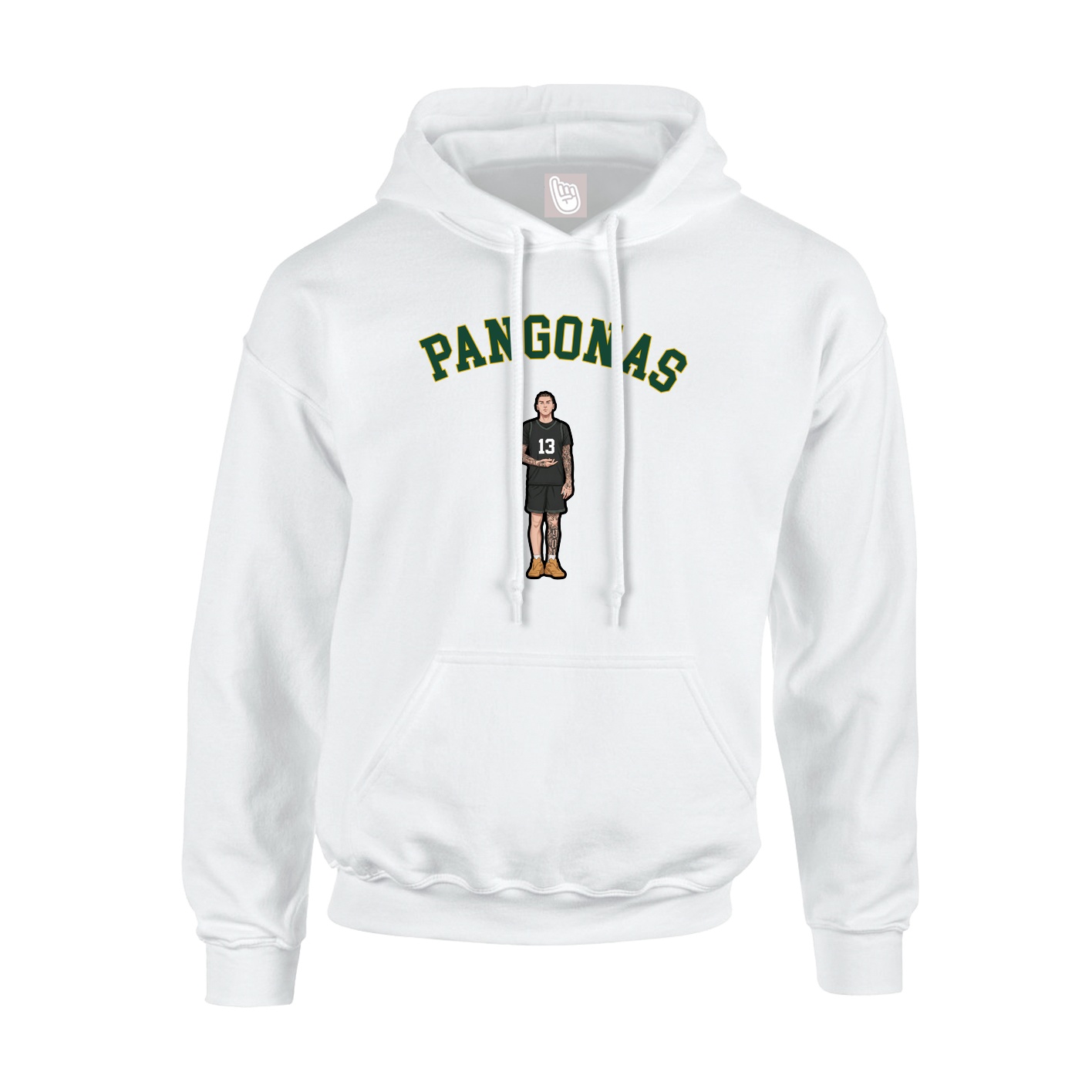 Youth Hoodie — Shirsey Arch in White