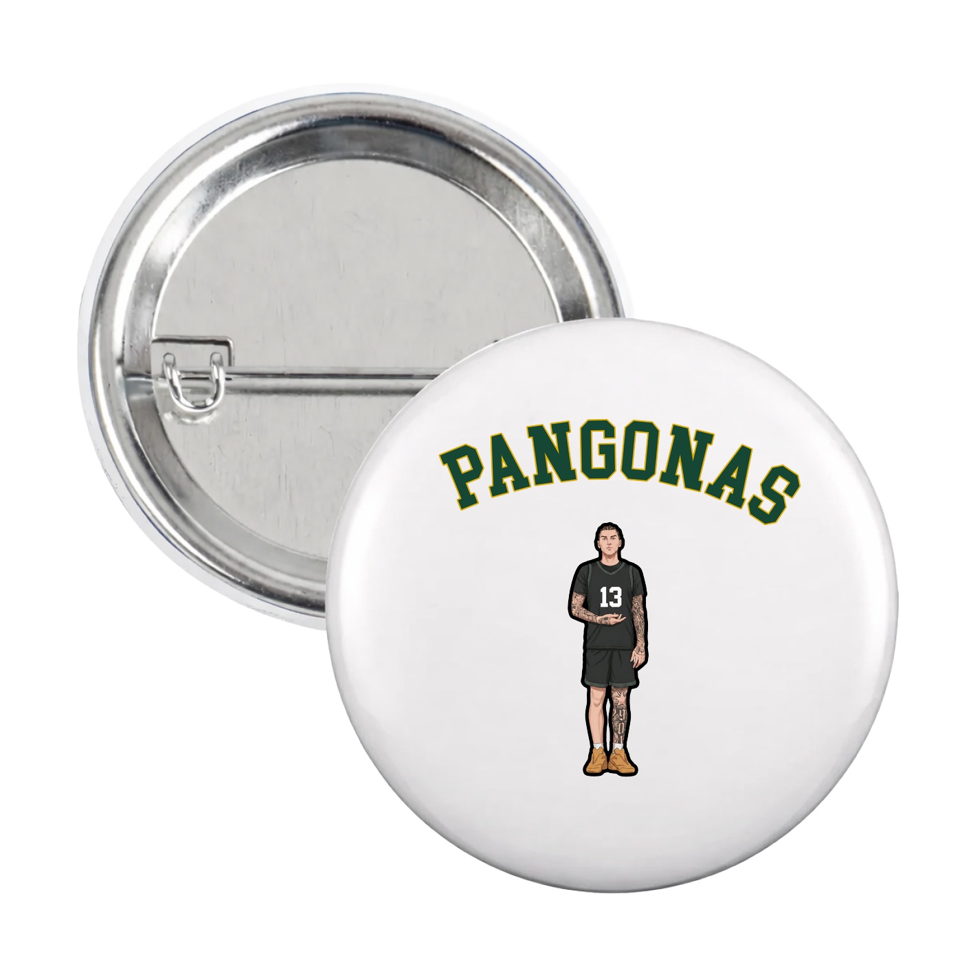 Game Day Button — Shirsey Arch in White