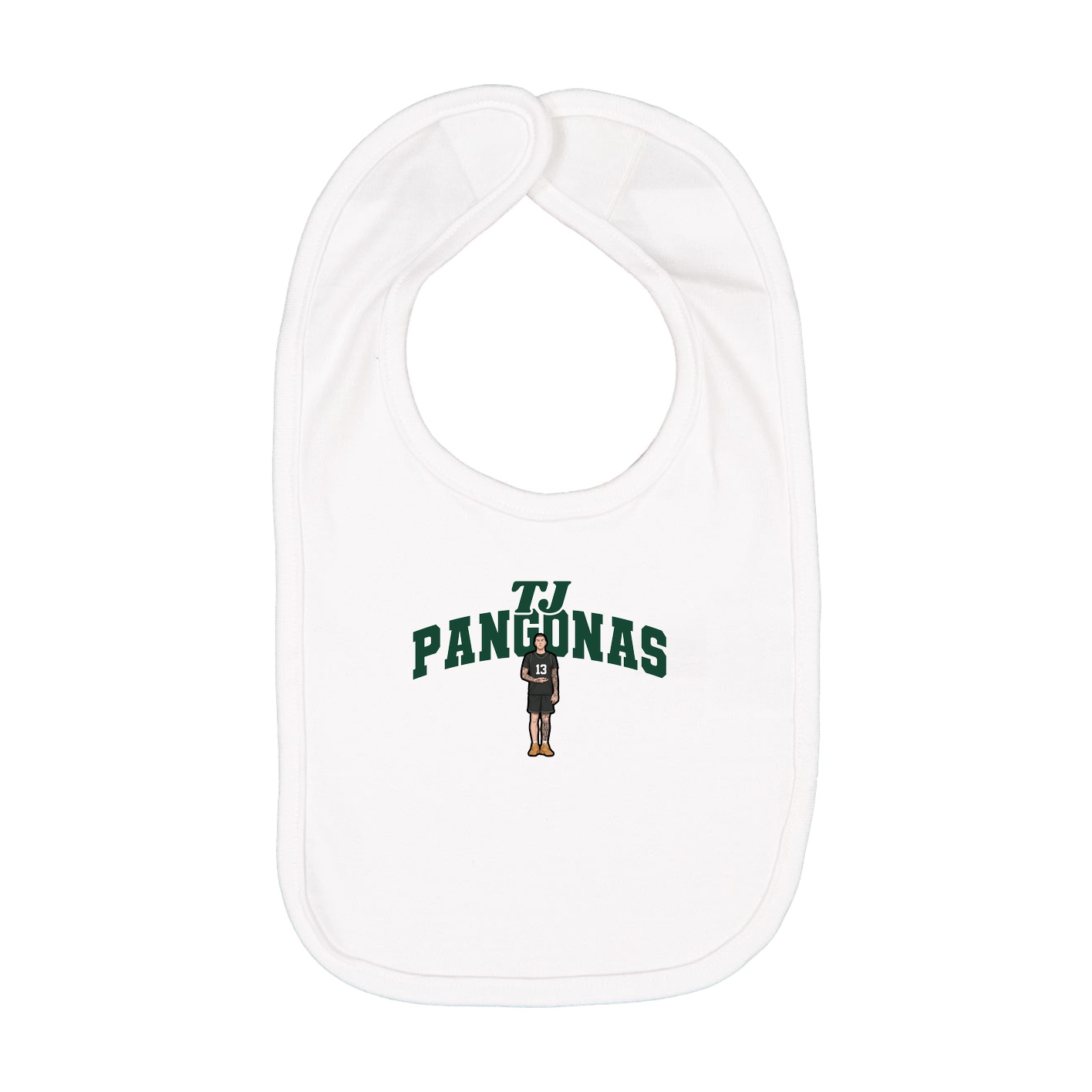 Infant Bib — Signature Arch in White