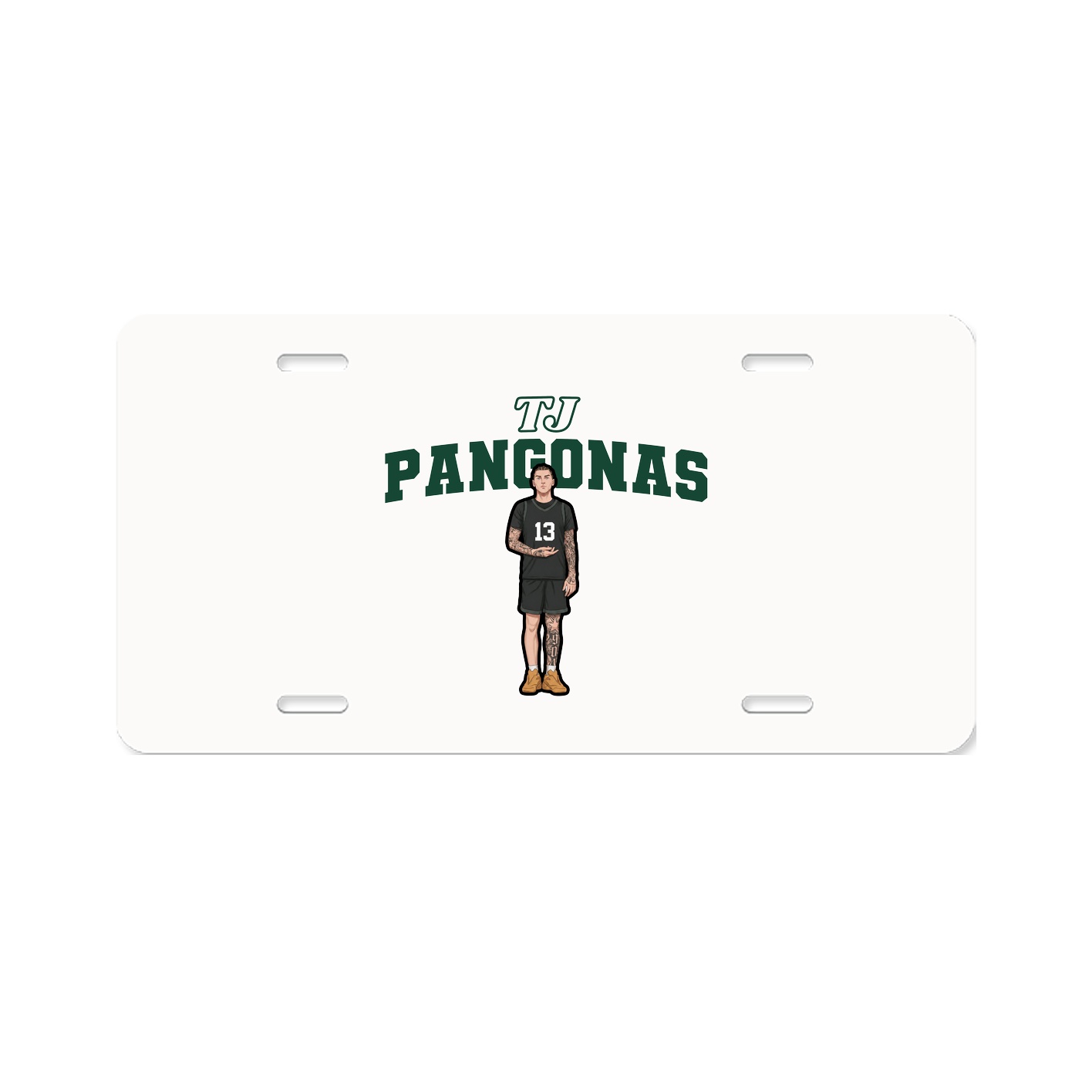License Plate — Name Arch in Classic