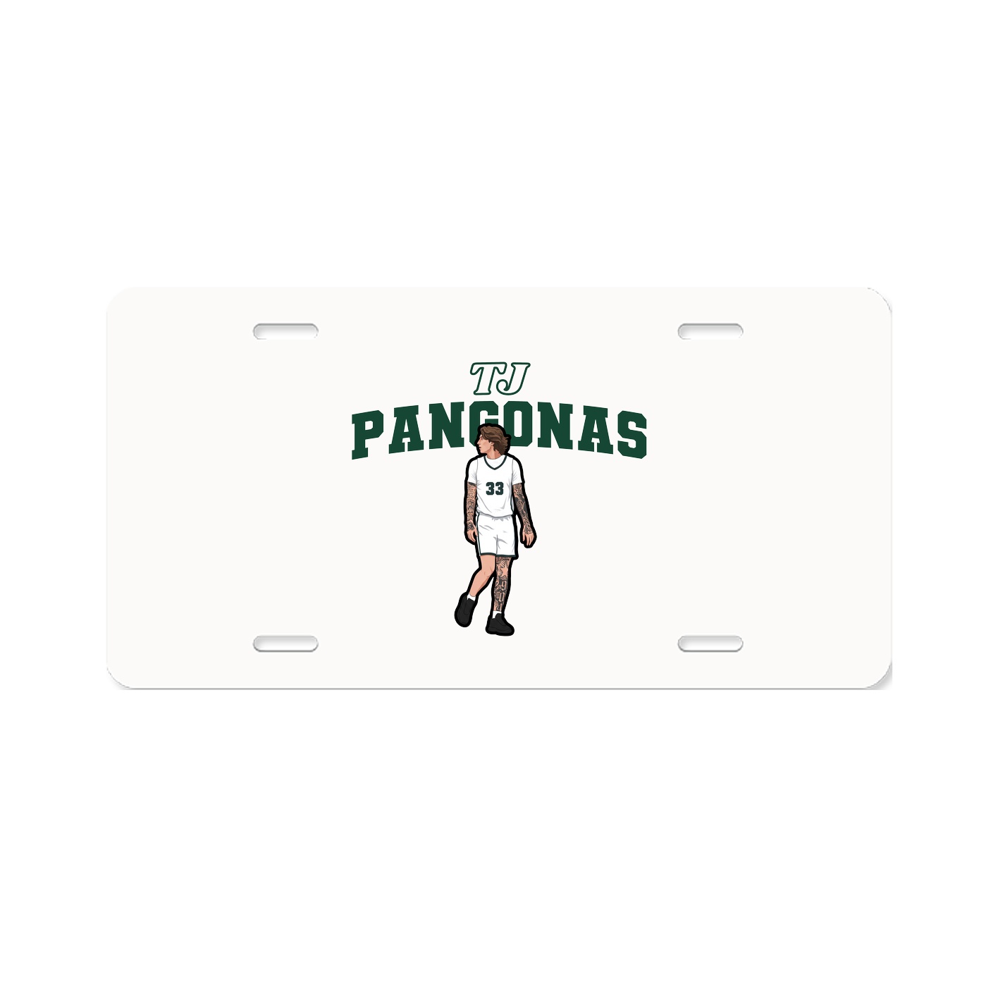 License Plate — Name Arch in Classic
