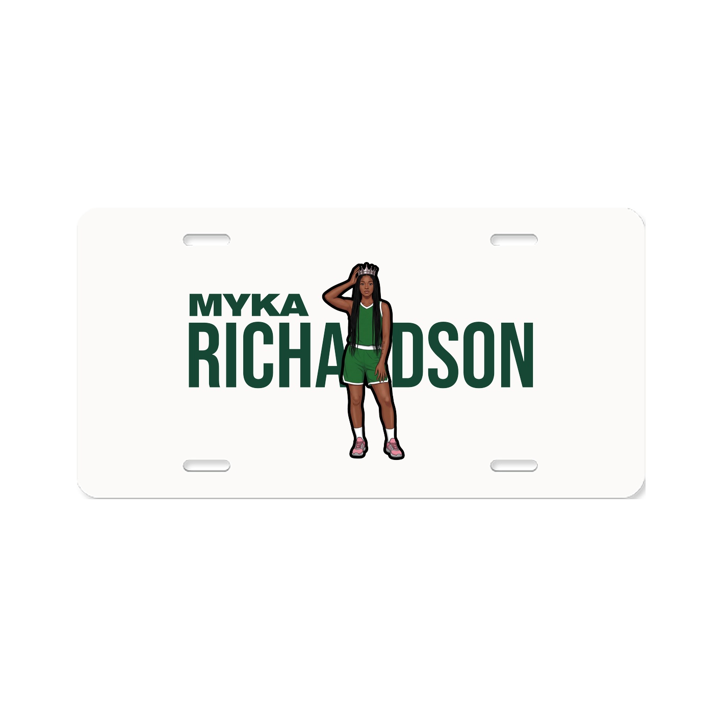 License Plate — Player Name in Classic