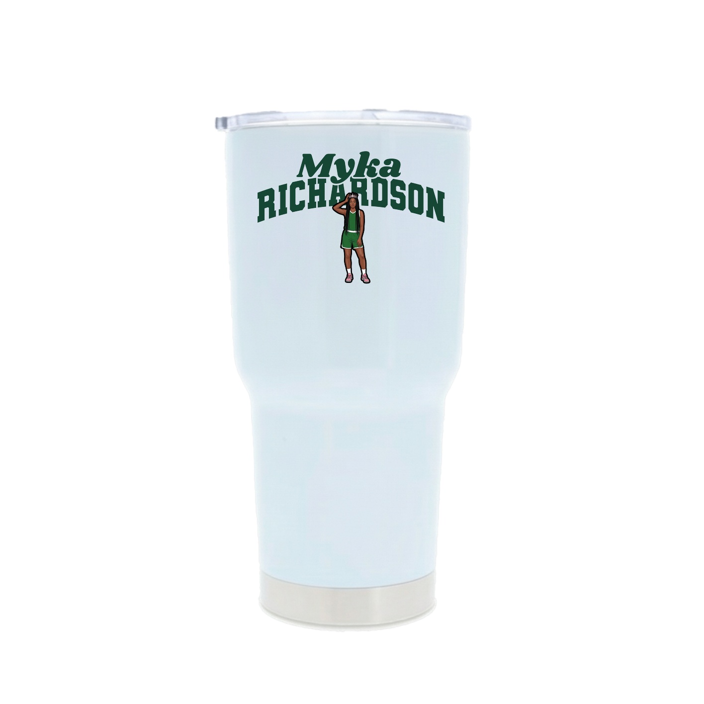 30oz Stainless Steel Tumbler — Signature Arch in White