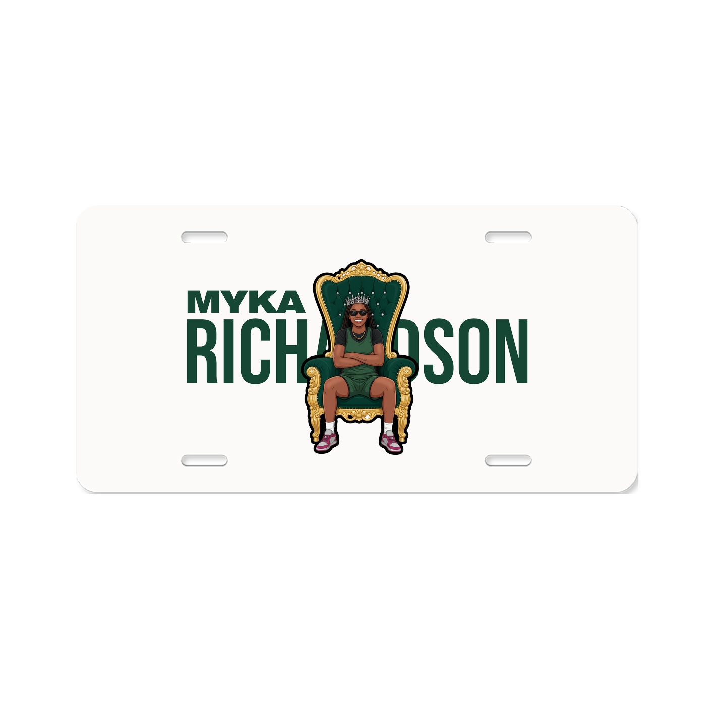 License Plate — Player Name in Classic