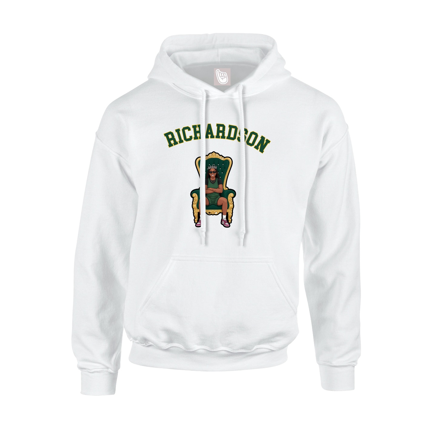 Youth Hoodie — Shirsey Arch in White