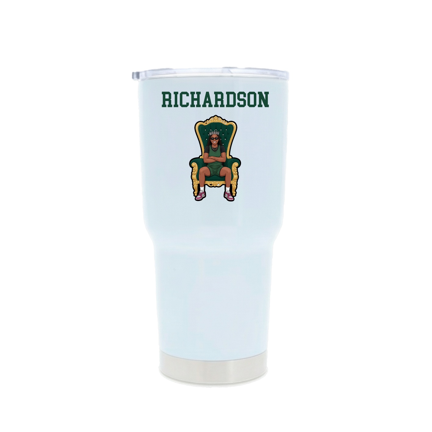 30oz Stainless Steel Tumbler — Shirsey in White