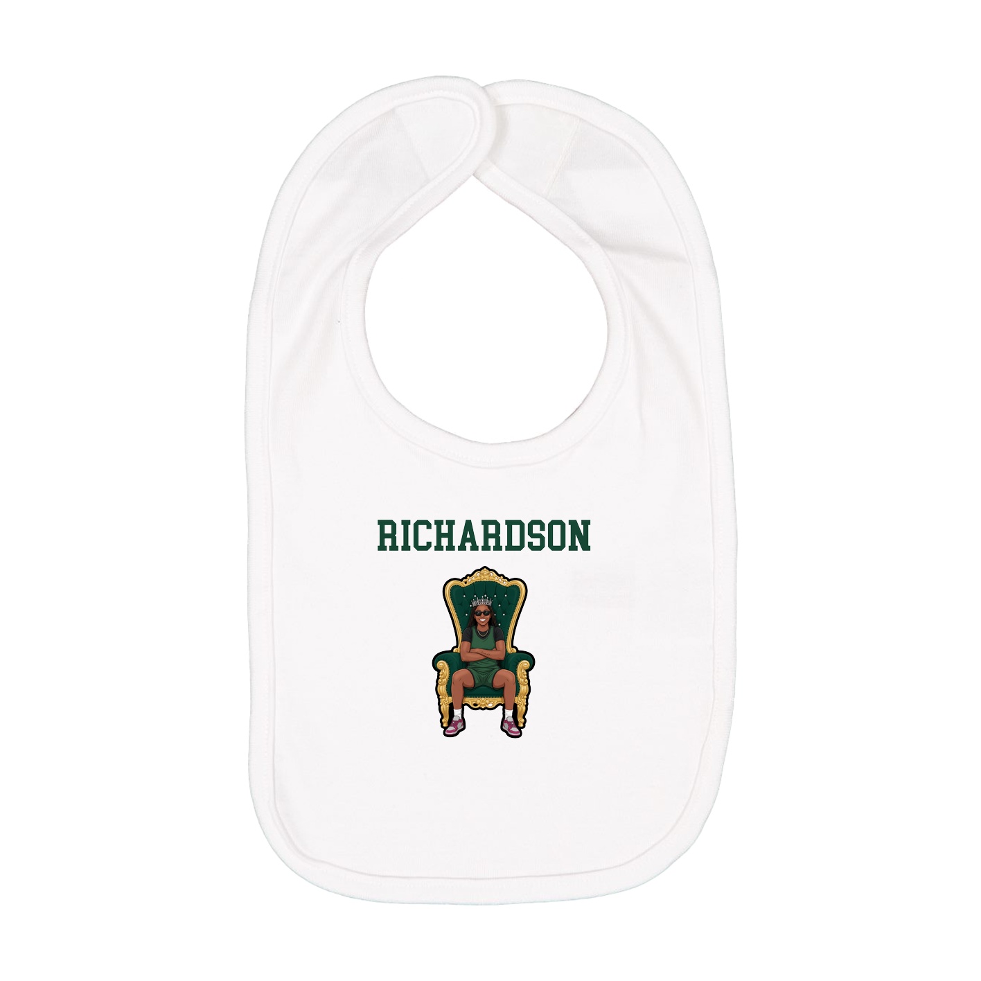 Infant Bib — Shirsey in White