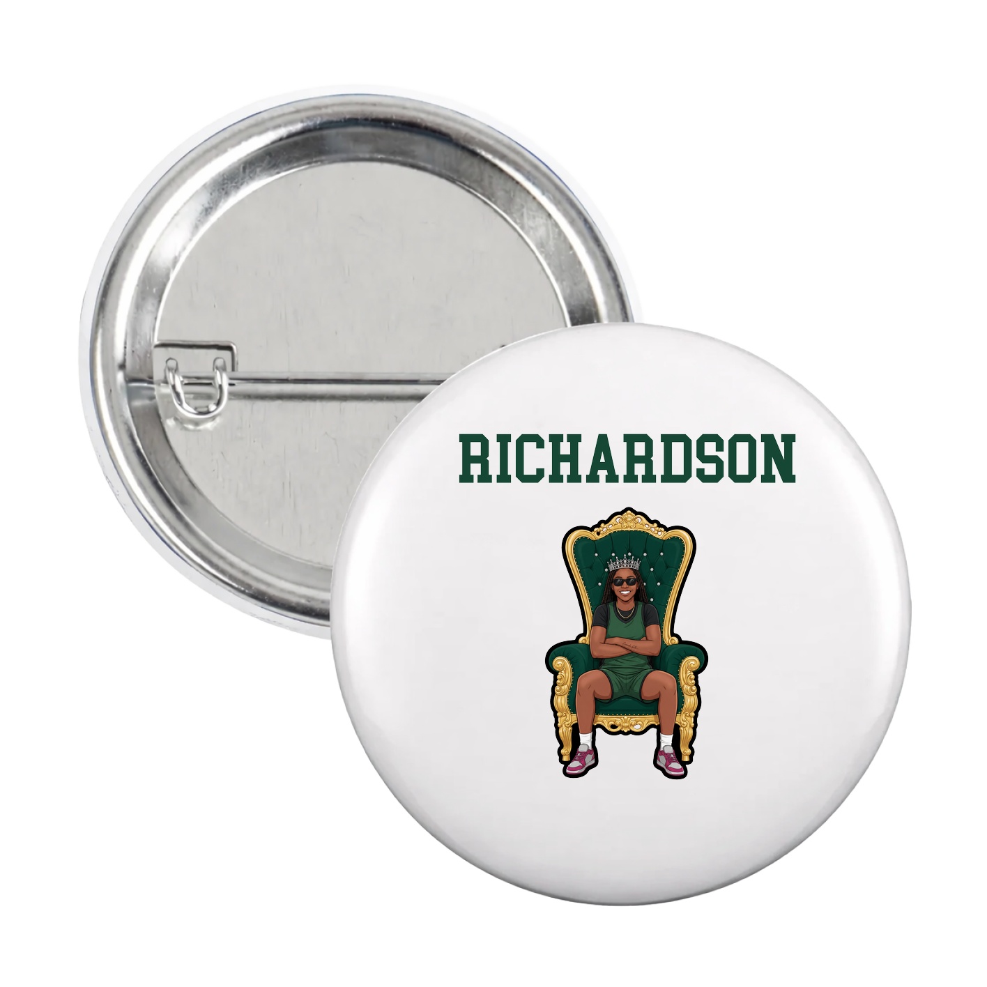 Game Day Button — Shirsey in White