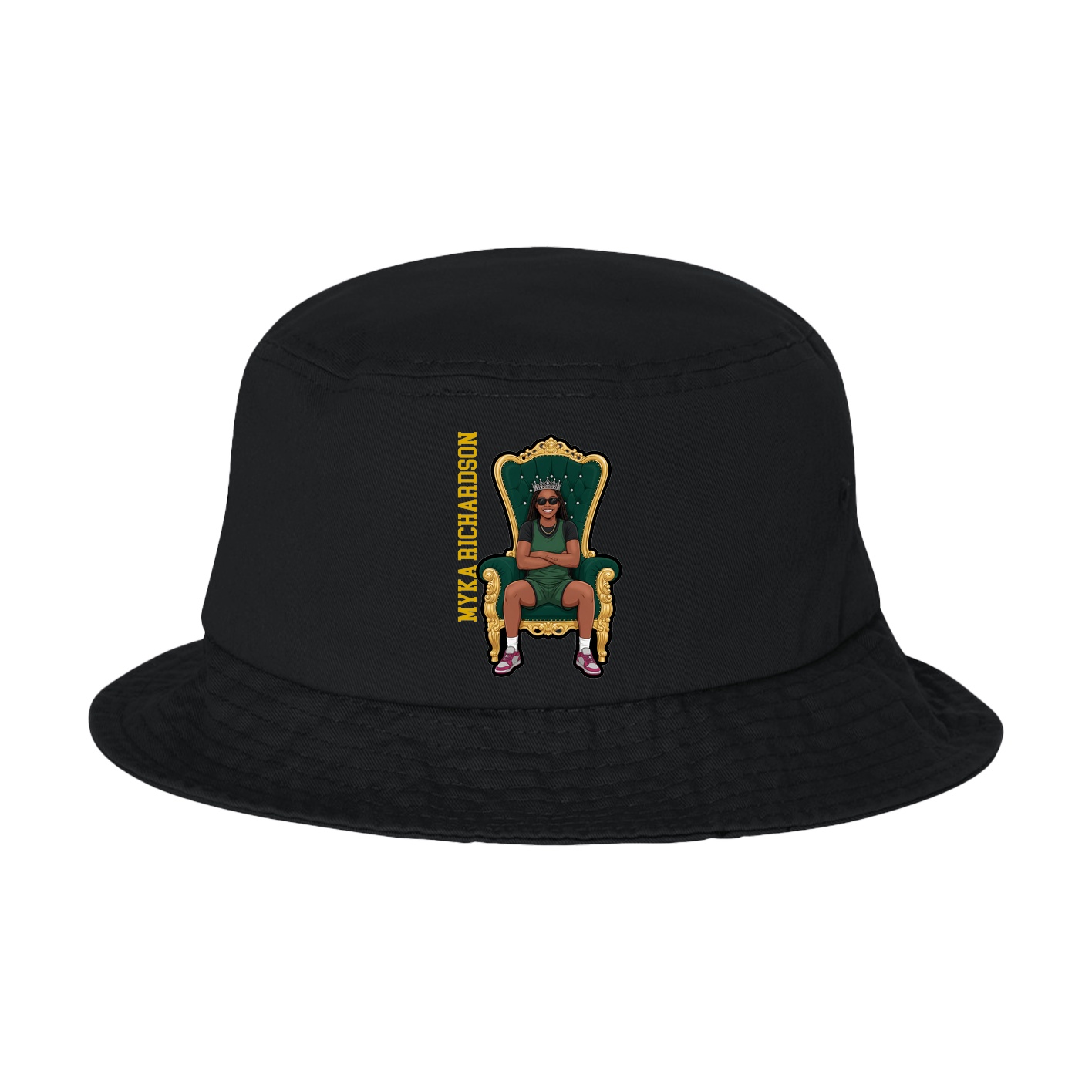 Bucket Cap — Name Vertical in Black