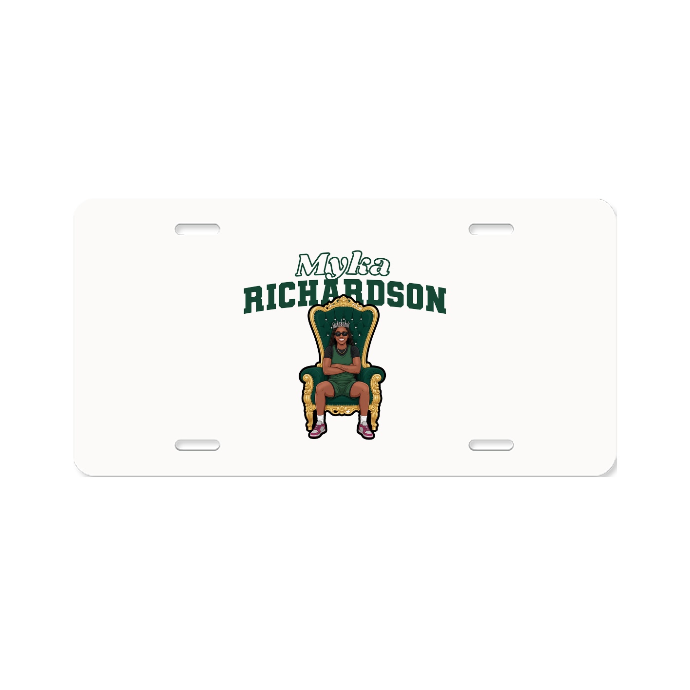 License Plate — Name Arch in Classic