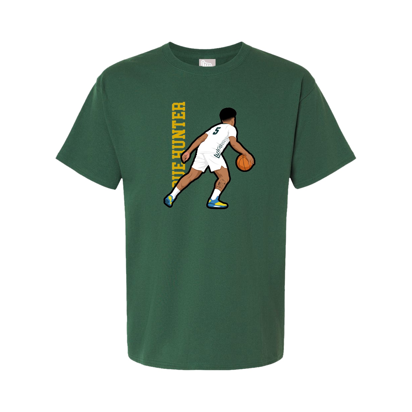 Youth Tee — Name Vertical in Green
