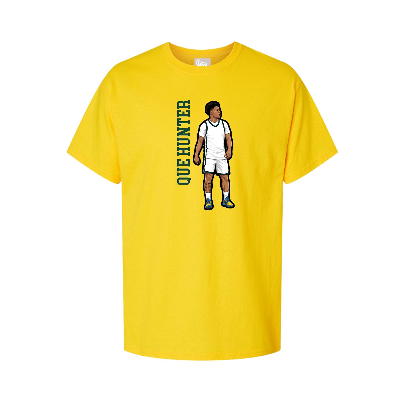 Youth Tee — Name Vertical in Gold