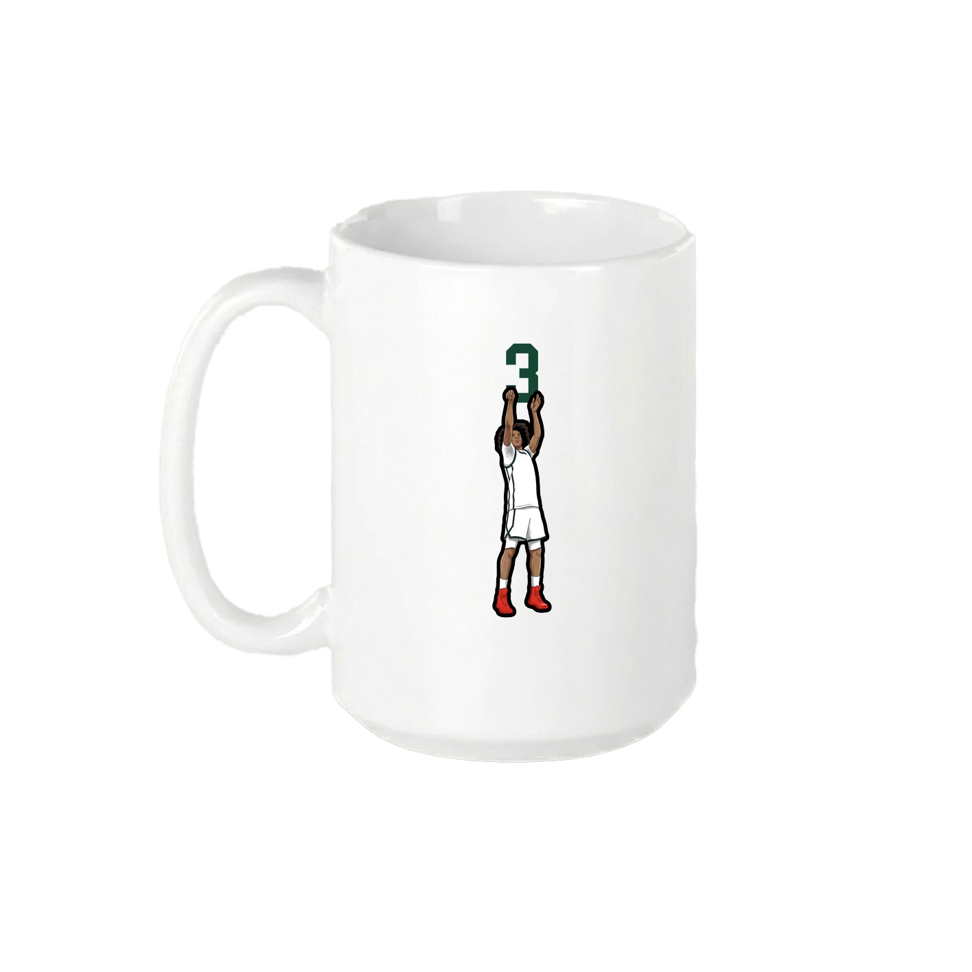 15oz Coffee Mug — Number Top in White