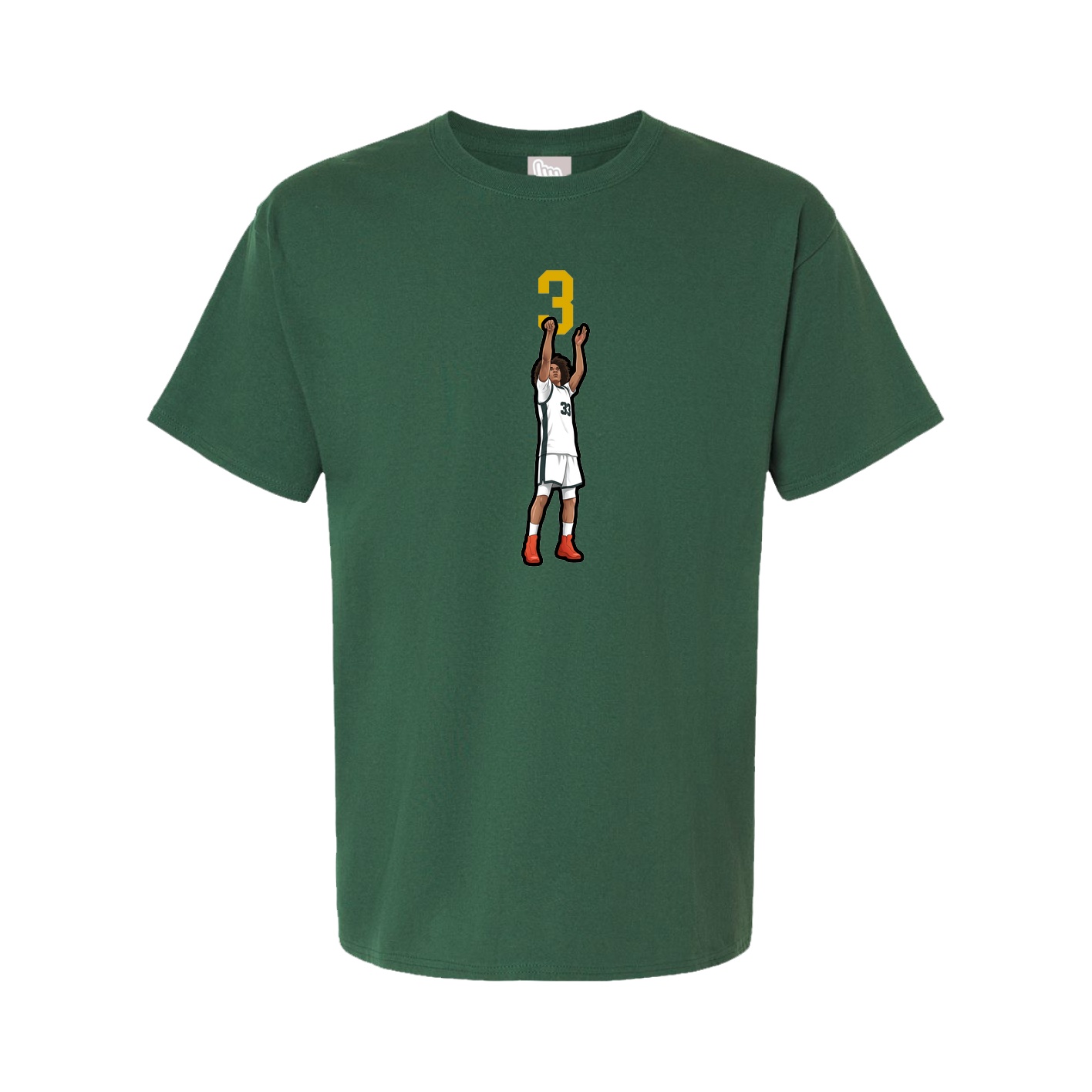 Tee — Number Top in Green
