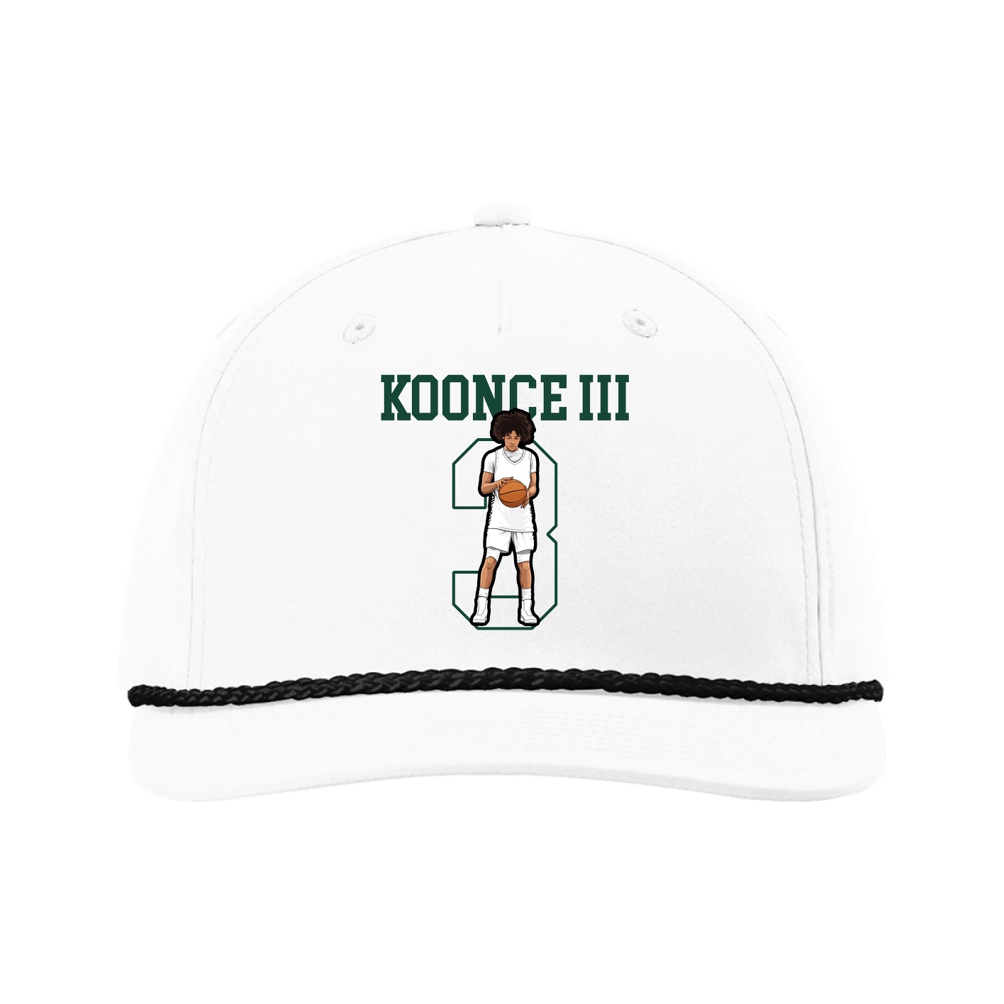 Five-Panel Classic Rope Cap — Shirsey in White