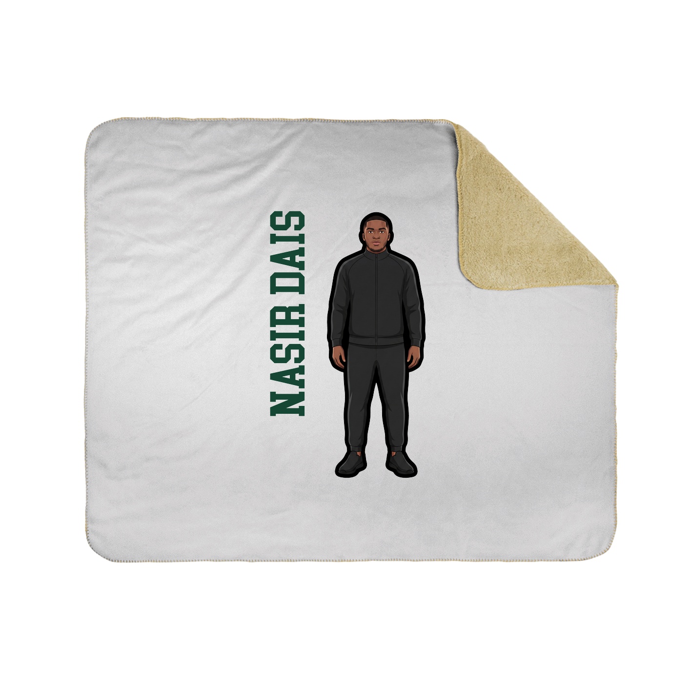 50x60 Sherpa Lined Throw Blanket