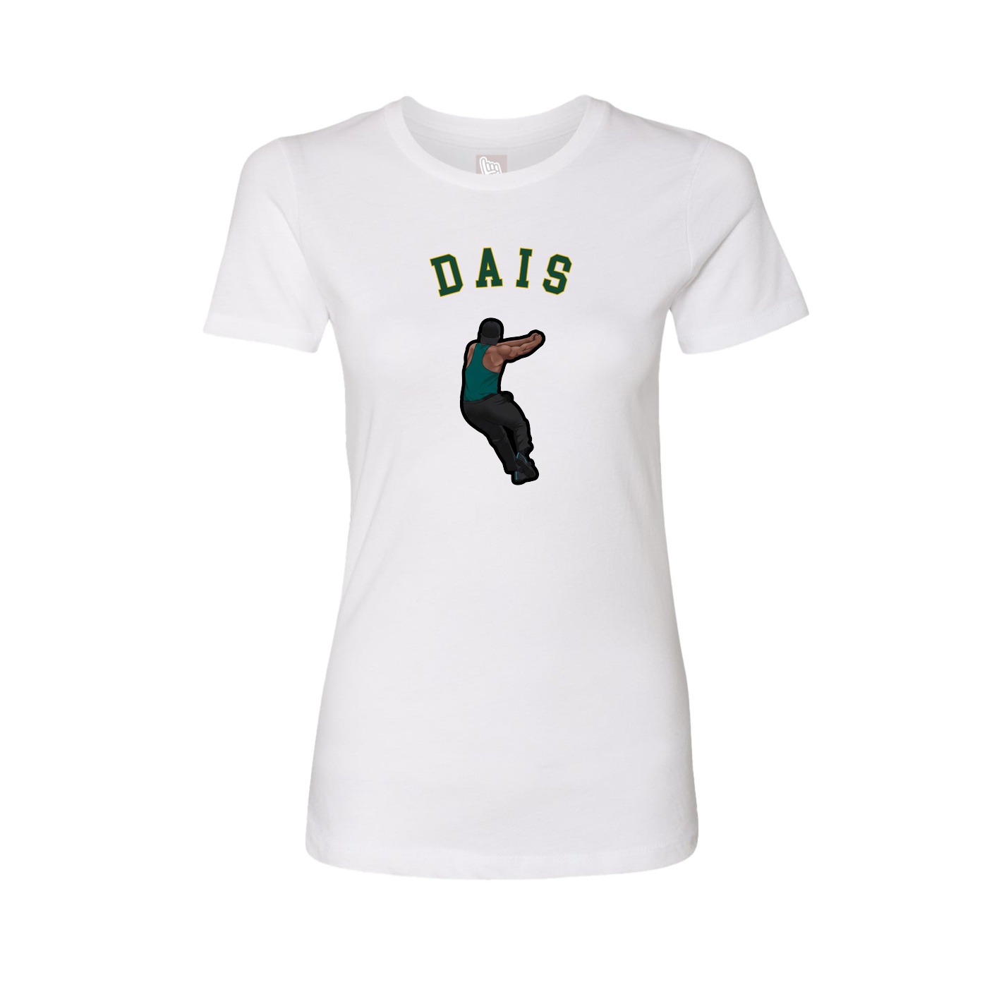 Fitted Women's Tee — Shirsey Arch in White