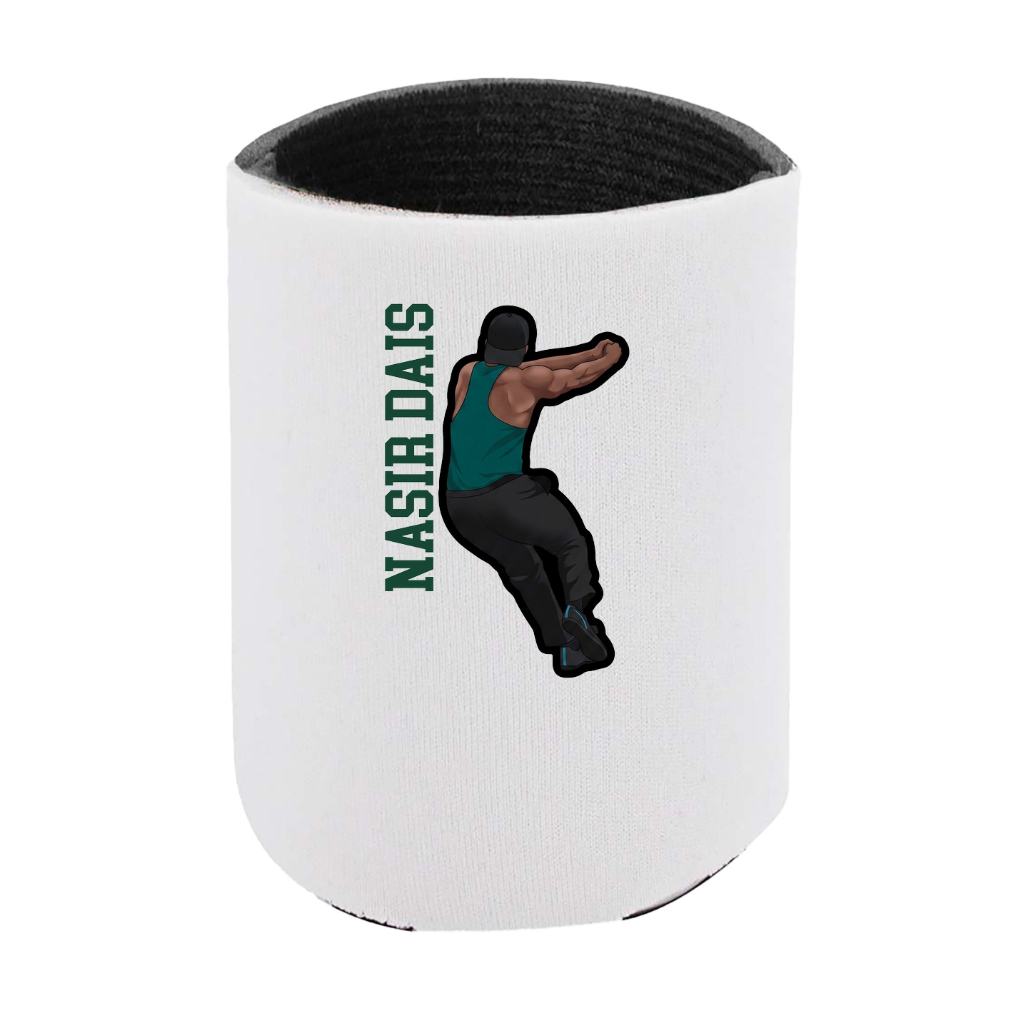 Can Holder — Name Vertical in White