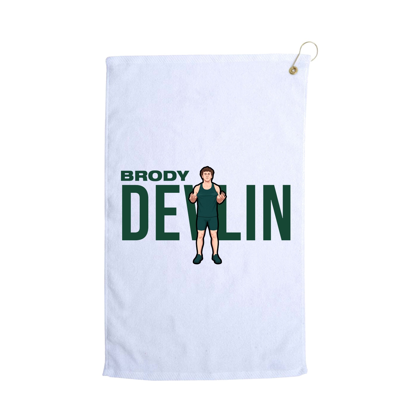 Golf Towel — Player Name in White