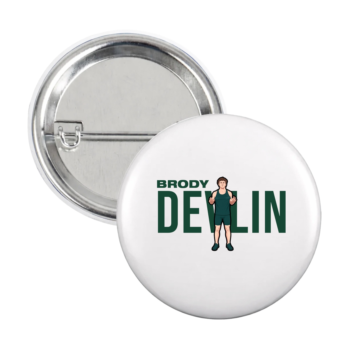Game Day Button — Player Name in White