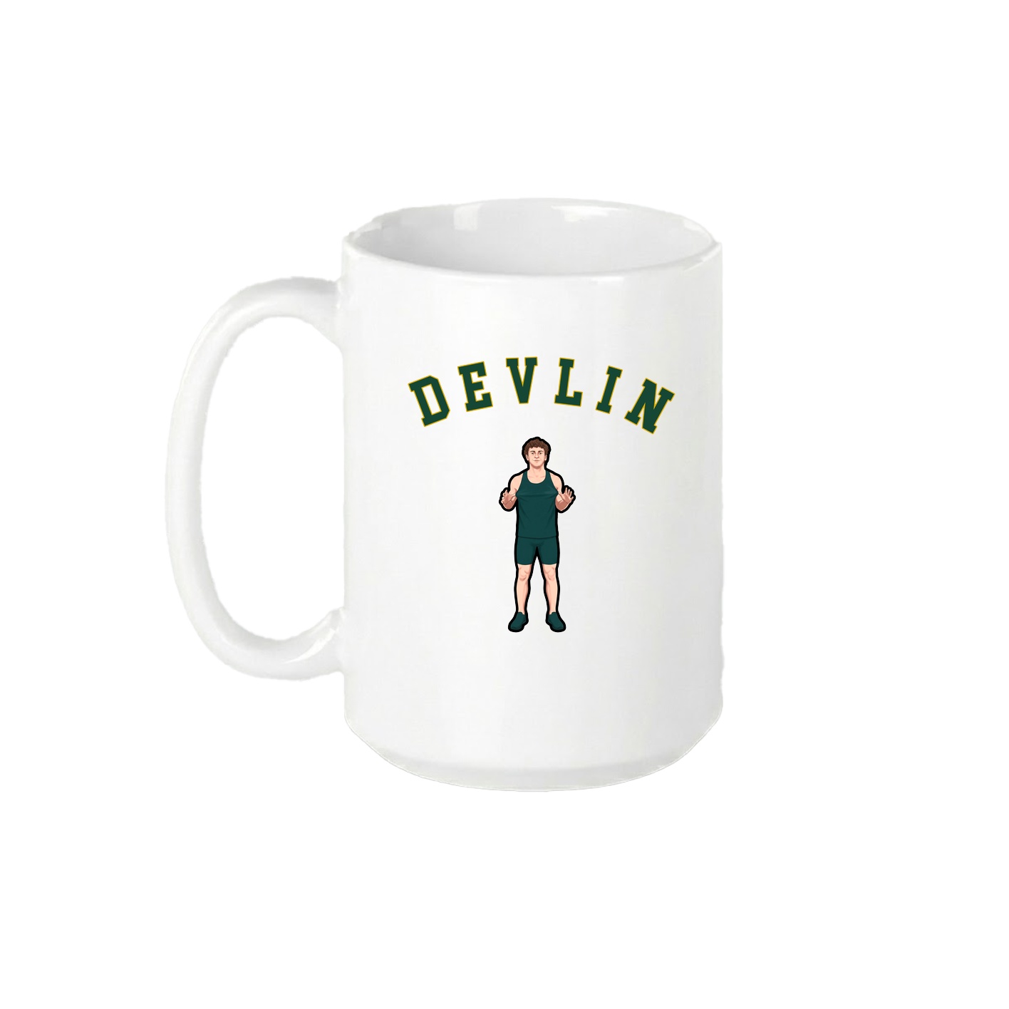 15oz Coffee Mug — Shirsey Arch in White