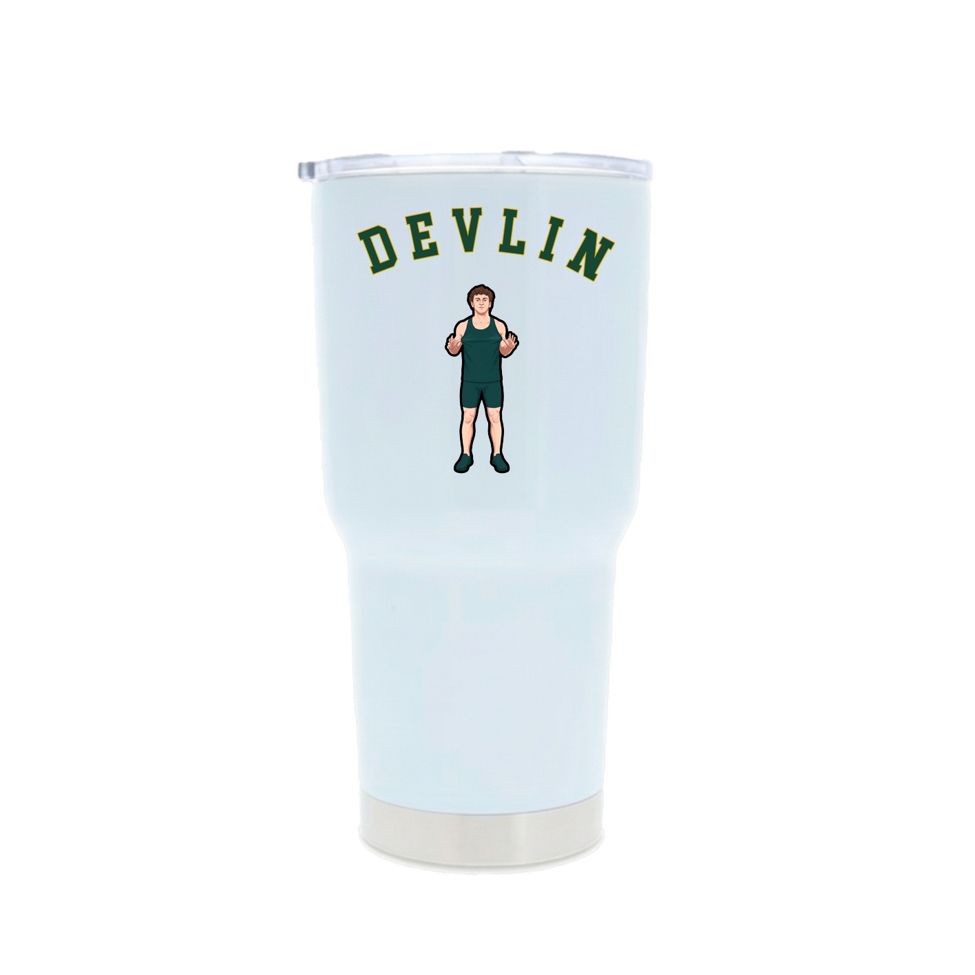 30oz Stainless Steel Tumbler — Shirsey Arch in White