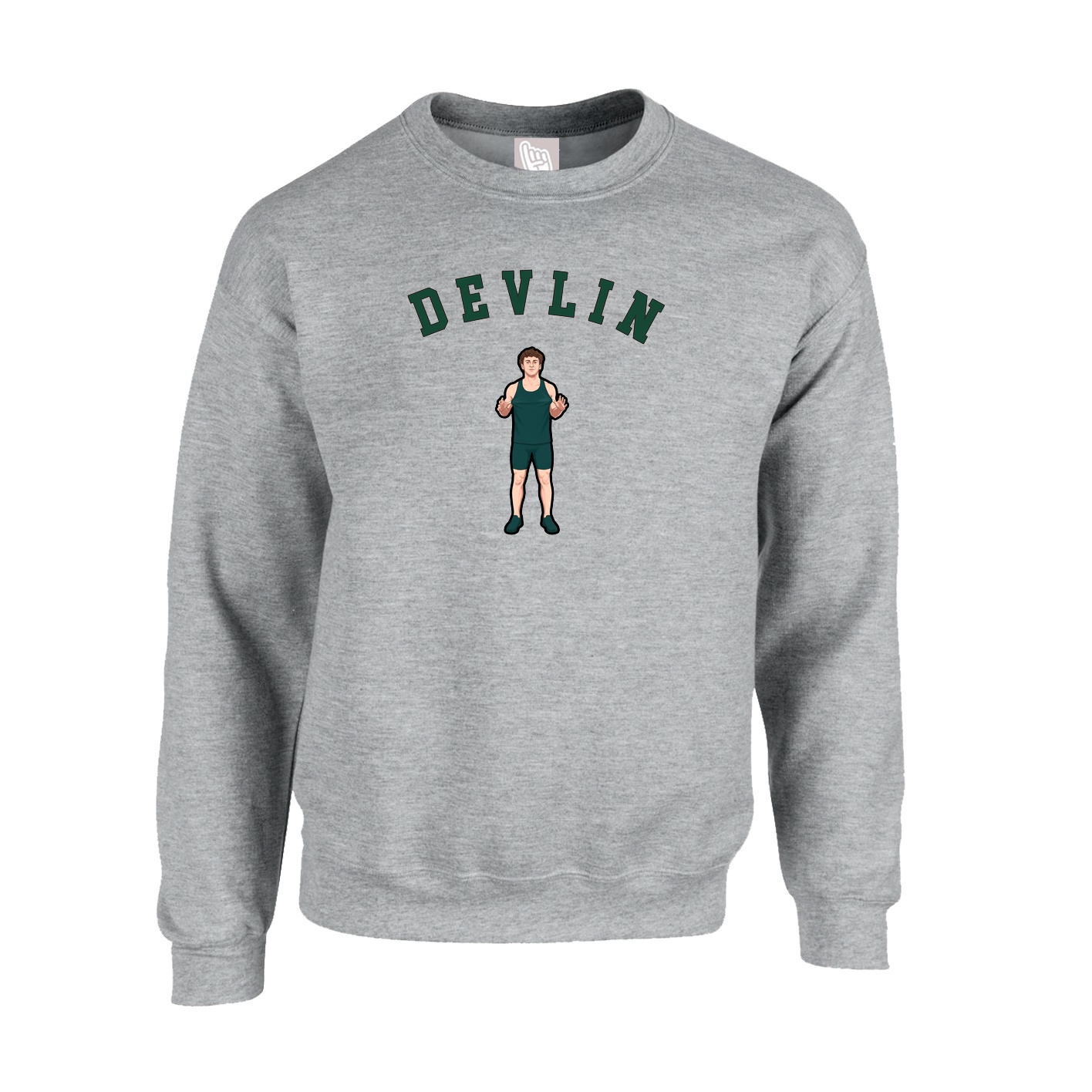 Fleece Crew — Shirsey Arch in Grey