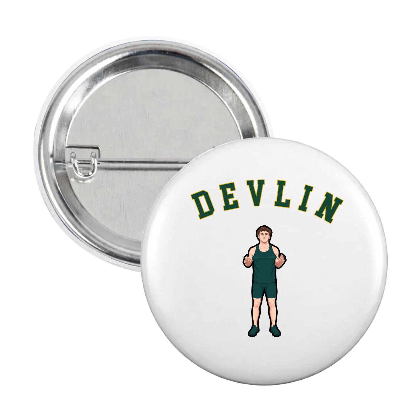 Game Day Button — Shirsey Arch in White