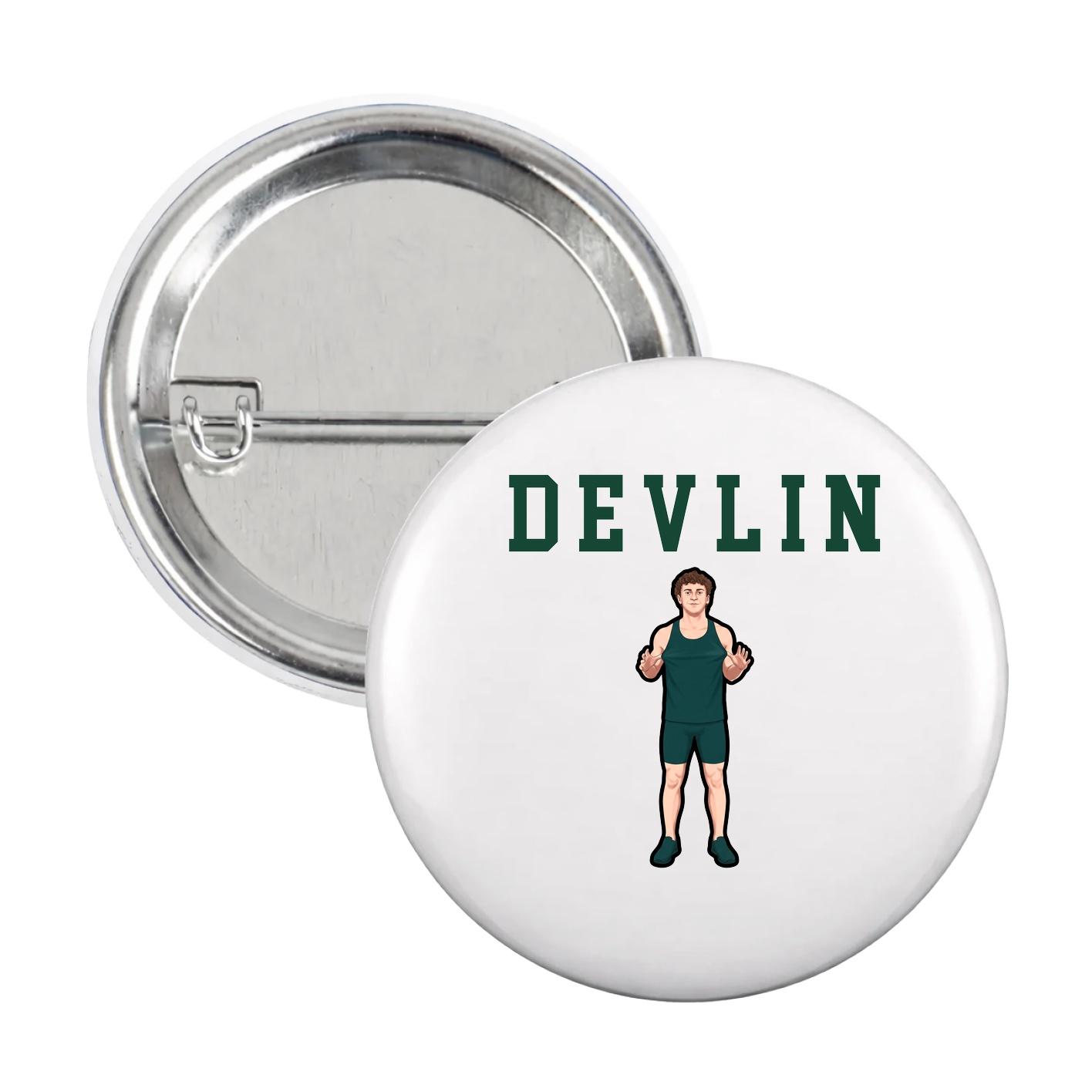 Game Day Button — Shirsey in White